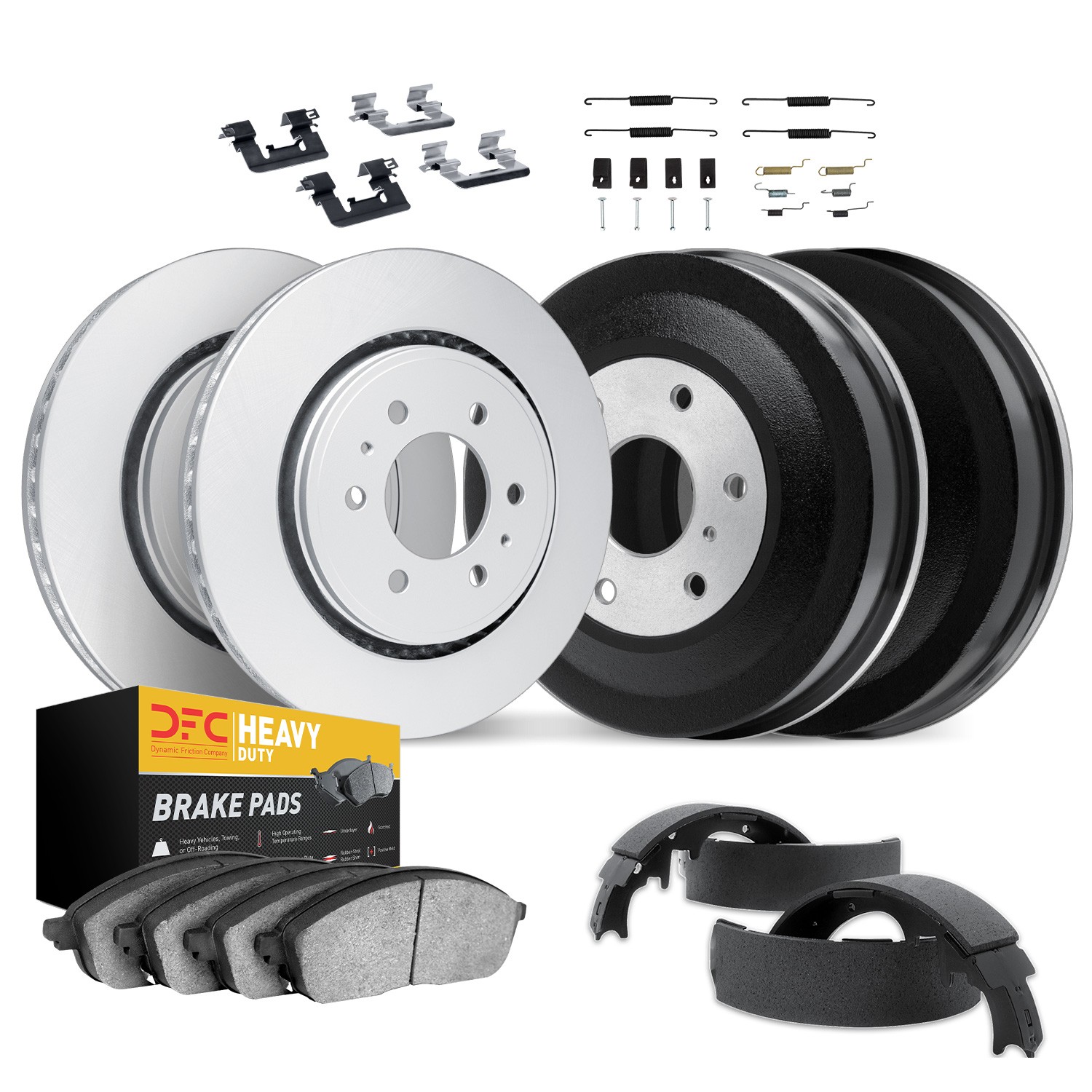 DYN 4214-48001 DFC GEOSPEC Coated Rotor- HD Brake Pad - Hardware