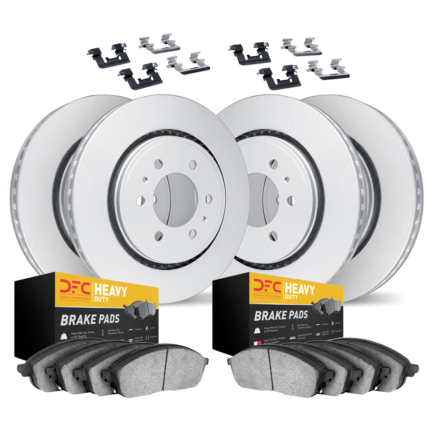 DYN 4214-48008 DFC GEOSPEC Coated Rotor- HD Brake Pad - Hardware