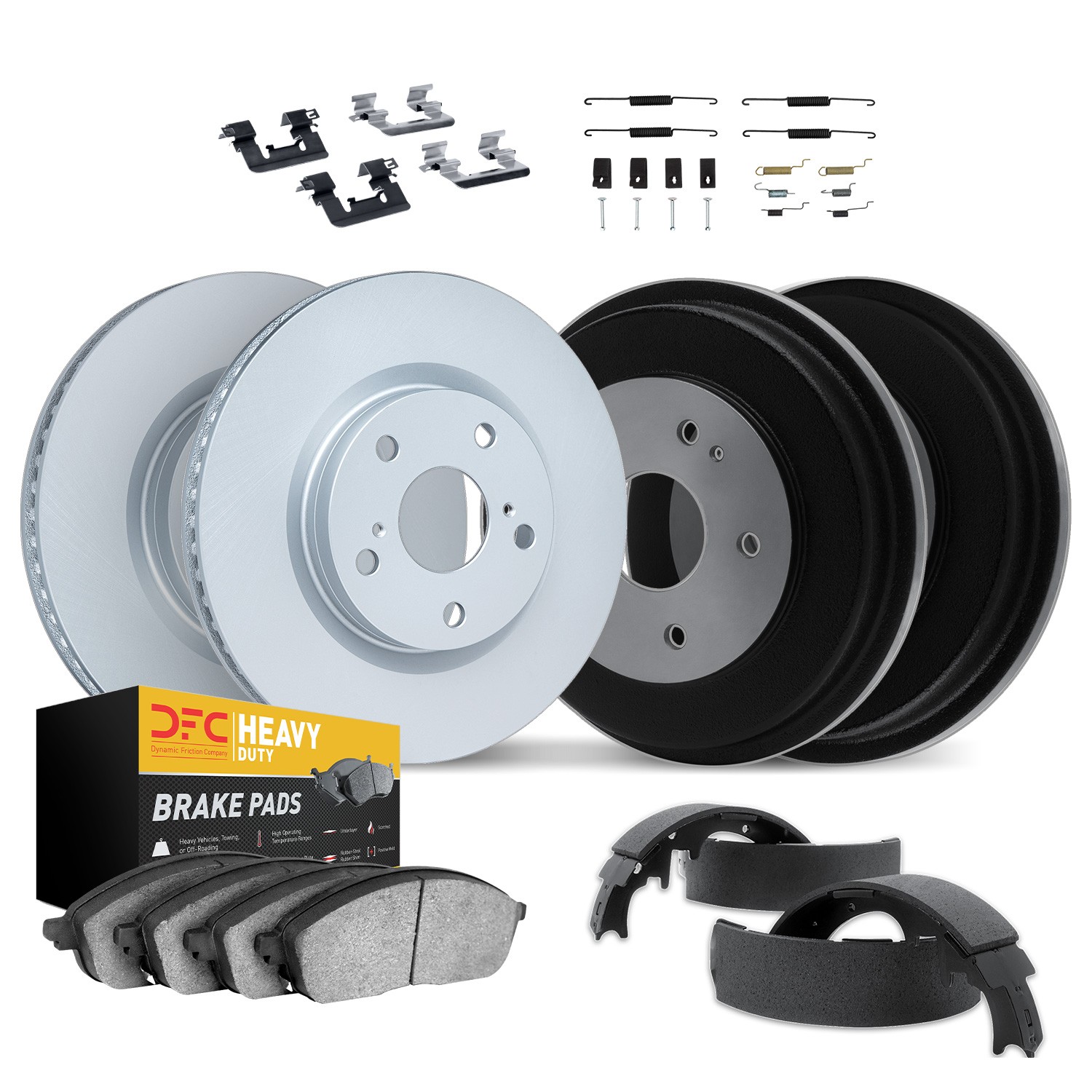 DYN 4214-51002 DFC GEOSPEC Coated Rotor- HD Brake Pad - Hardware