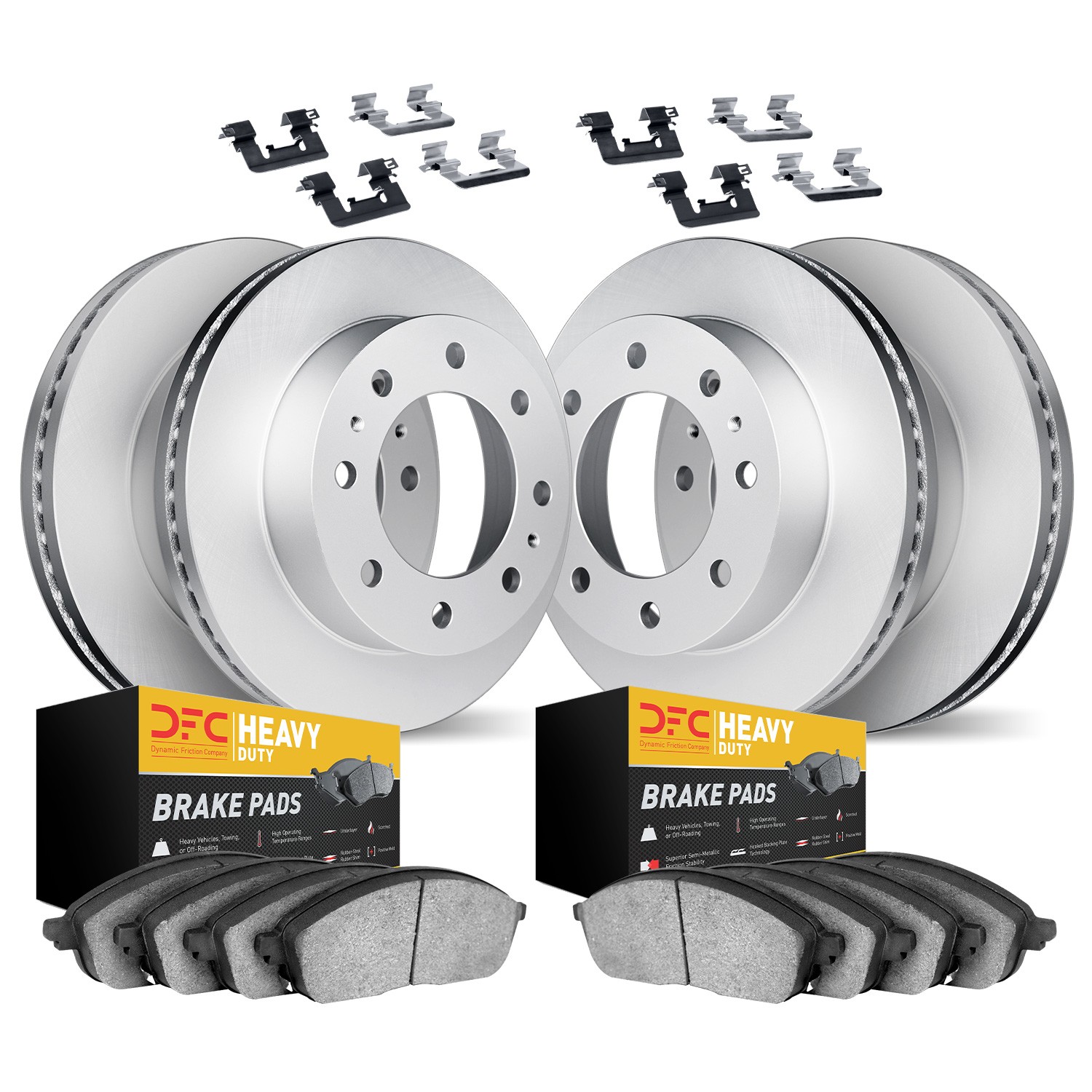DYN 4214-54014 DFC GEOSPEC Coated Rotor- HD Brake Pad - Hardware