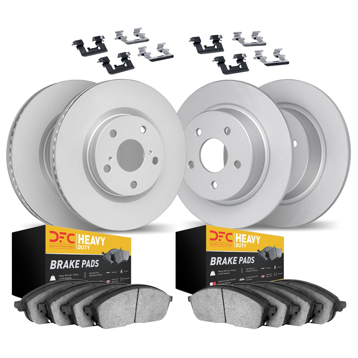 DYN 4214-55005 DFC GEOSPEC Coated Rotor- HD Brake Pad - Hardware