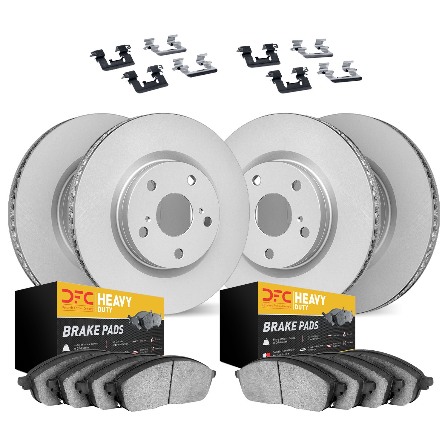 DYN-4214-76006 DFC GEOSPEC Coated Rotor- HD Brake Pad - Hardware