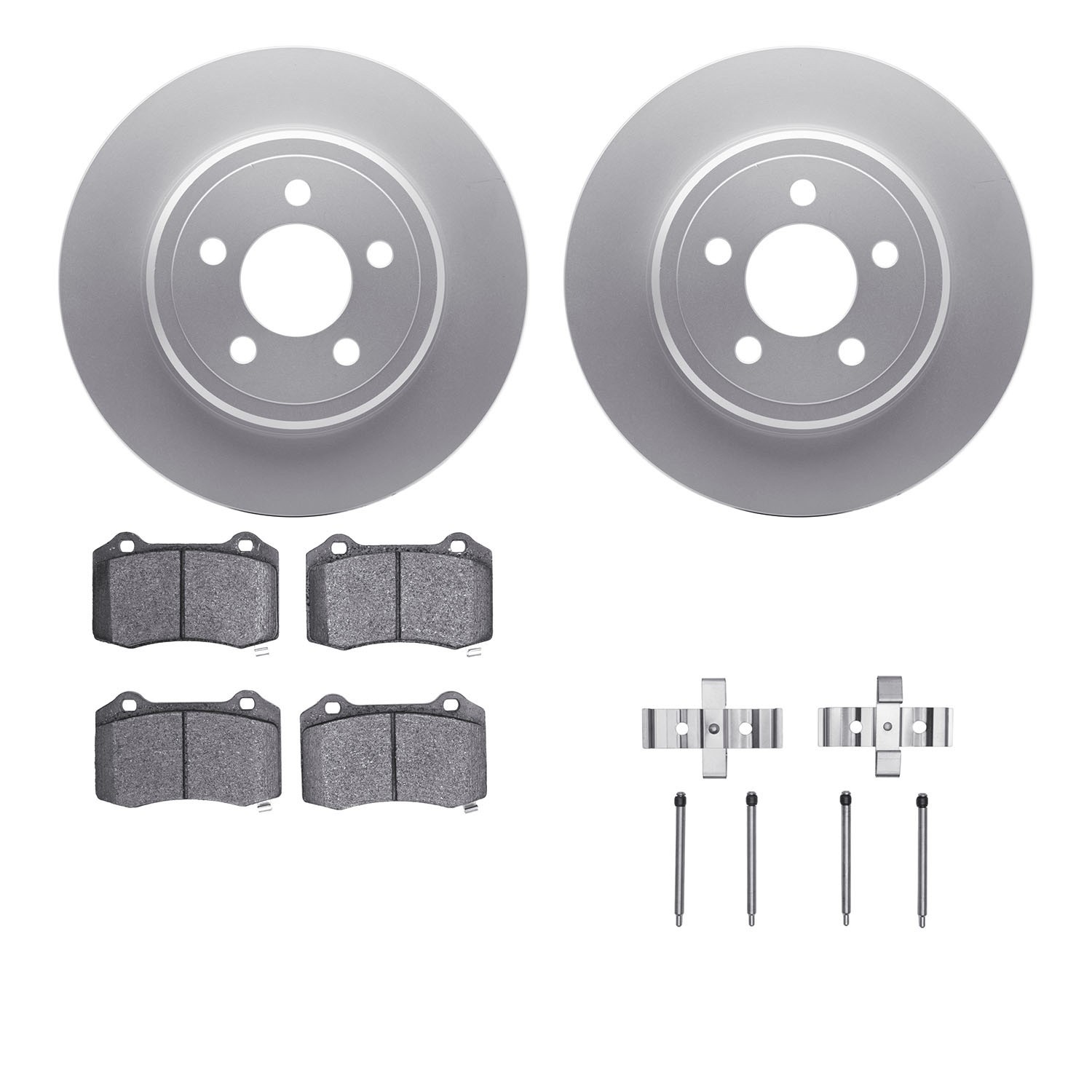 DYN 4412-39002 DFC GEOSPEC Coated Rotor- HD Brake Pad - Hardware