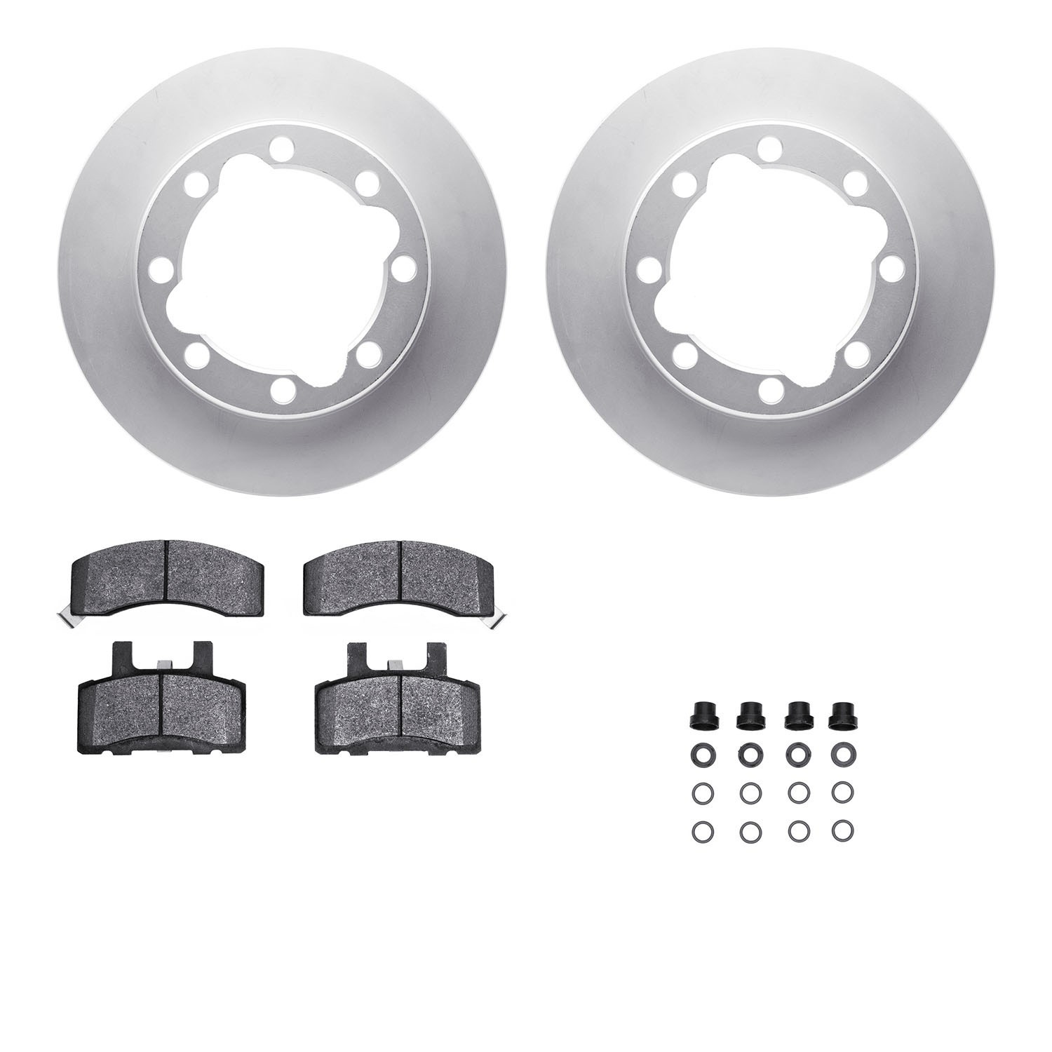 DYN 4412-40001 DFC GEOSPEC Coated Rotor- HD Brake Pad - Hardware
