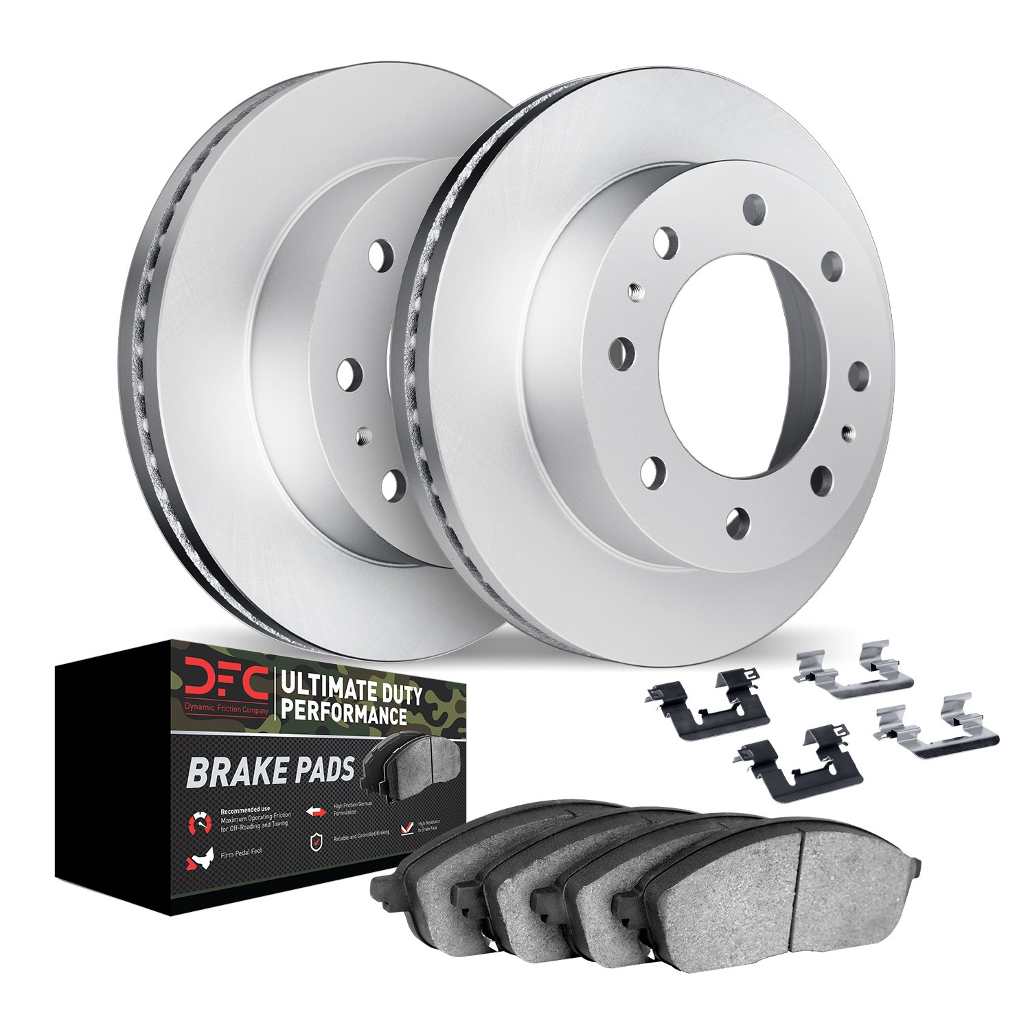 DYN 4412-40001 DFC GEOSPEC Coated Rotor- HD Brake Pad - Hardware - Image 2