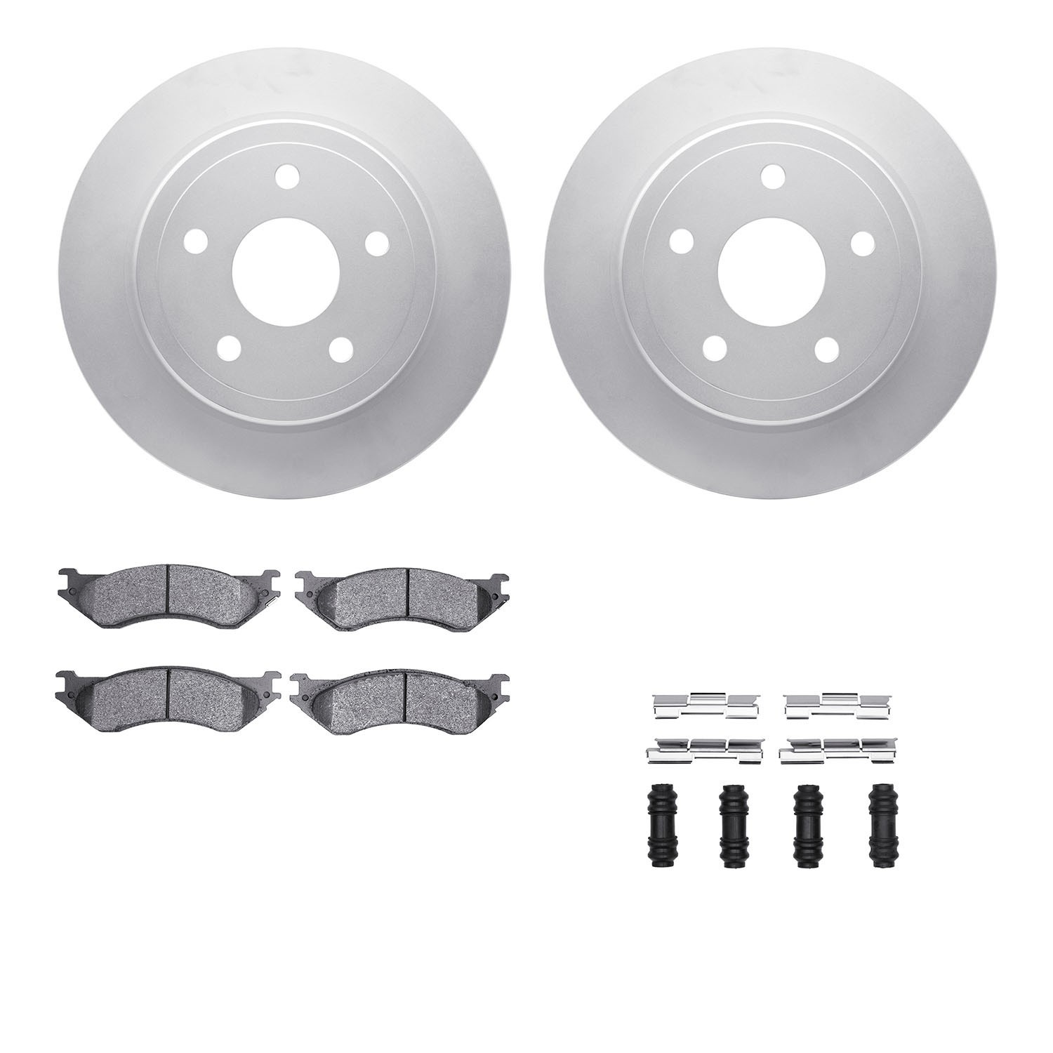 DYN 4412-40016 DFC GEOSPEC Coated Rotor- HD Brake Pad - Hardware