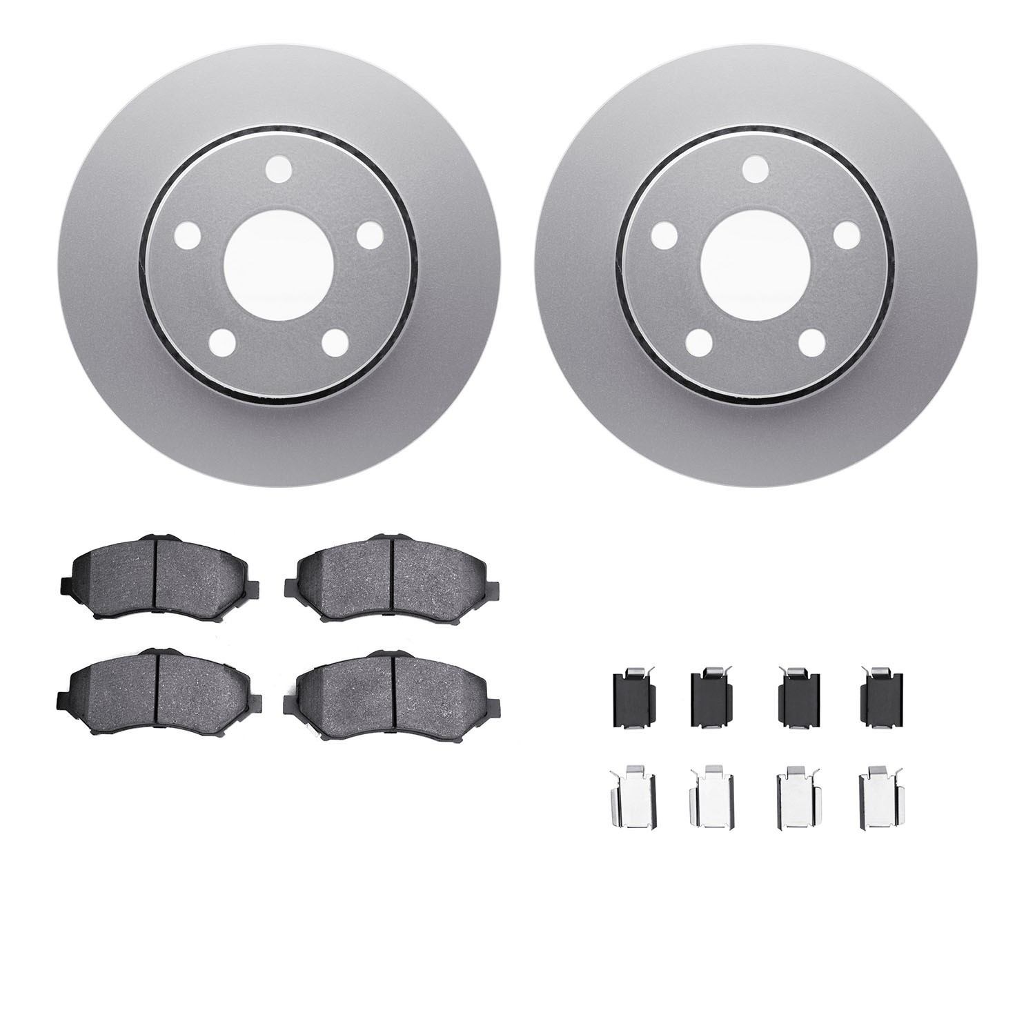 DYN 4412-42029 DFC GEOSPEC Coated Rotor- HD Brake Pad - Hardware
