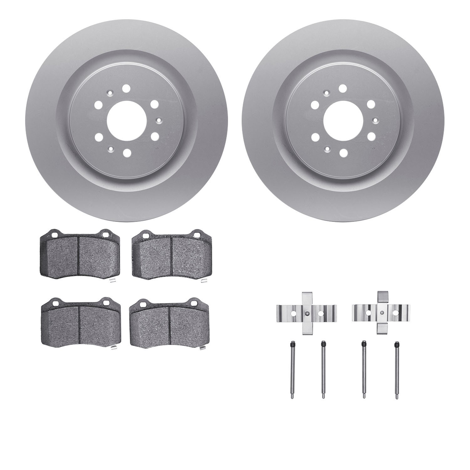 DYN 4412-46001 DFC GEOSPEC Coated Rotor- HD Brake Pad - Hardware