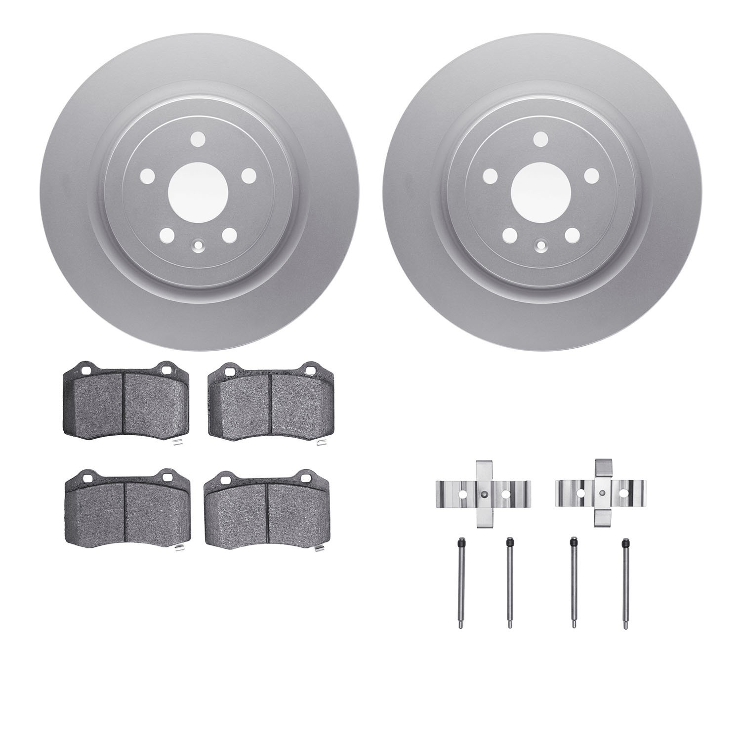 DYN 4412-47003 DFC GEOSPEC Coated Rotor- HD Brake Pad - Hardware