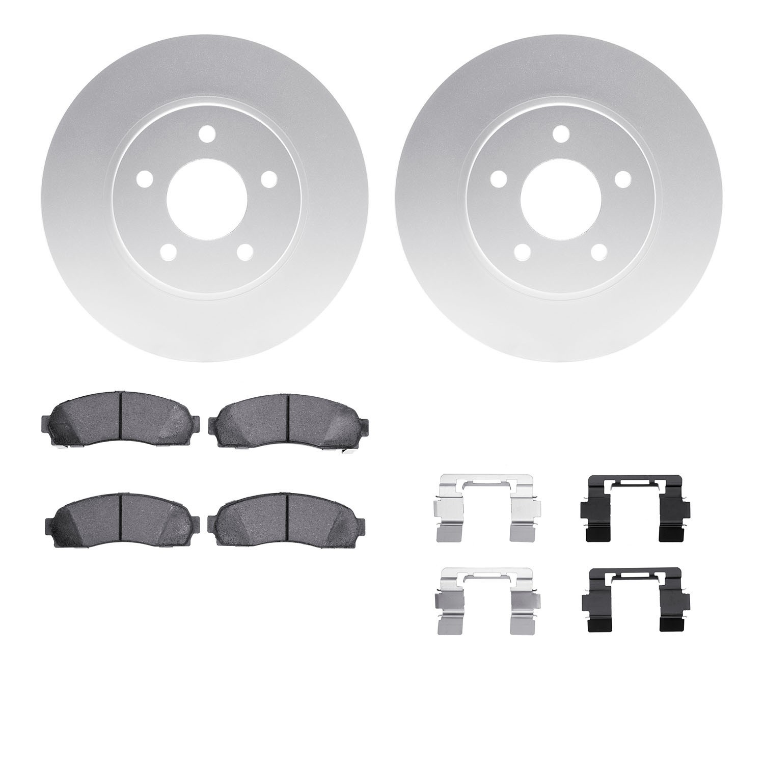 DYN 4412-47006 DFC GEOSPEC Coated Rotor- HD Brake Pad - Hardware