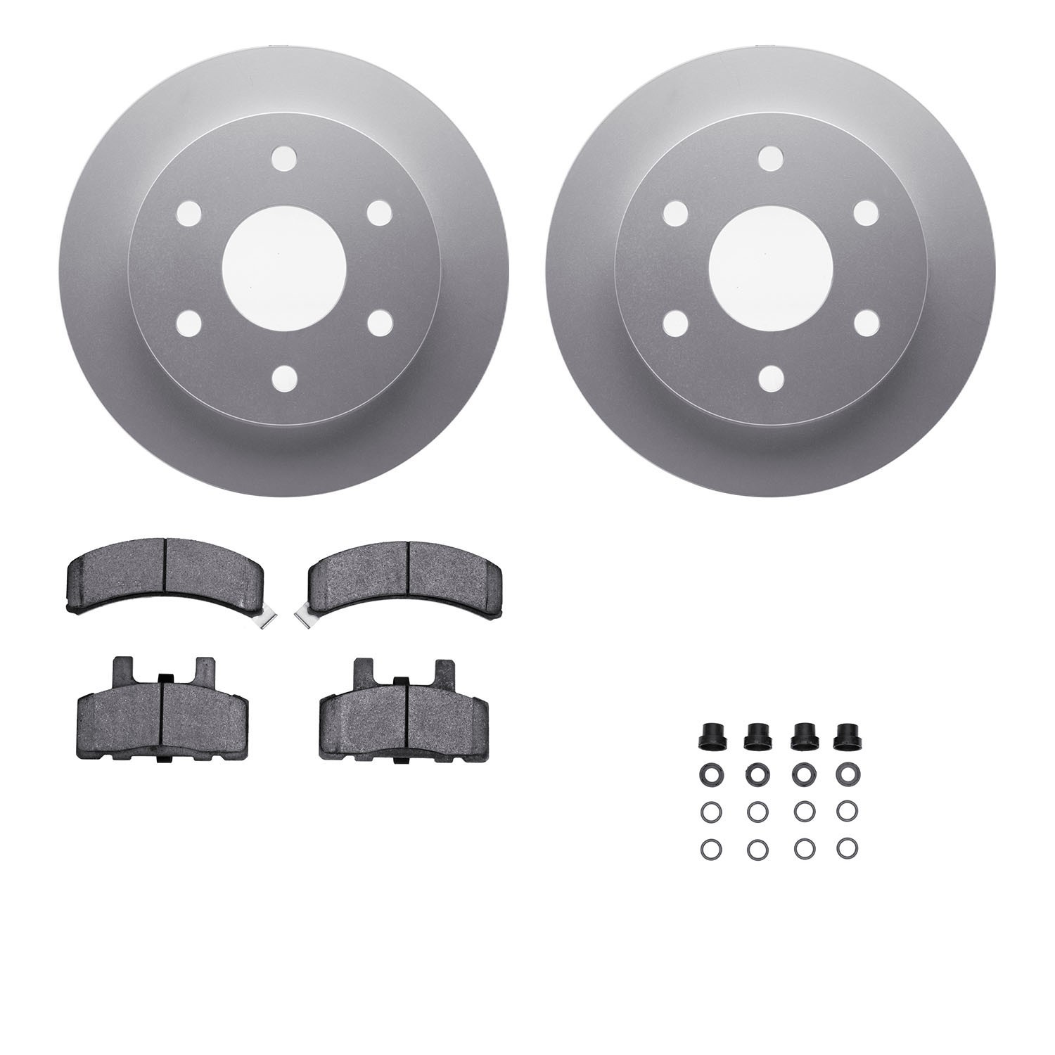 DYN 4412-48003 DFC GEOSPEC Coated Rotor- HD Brake Pad - Hardware