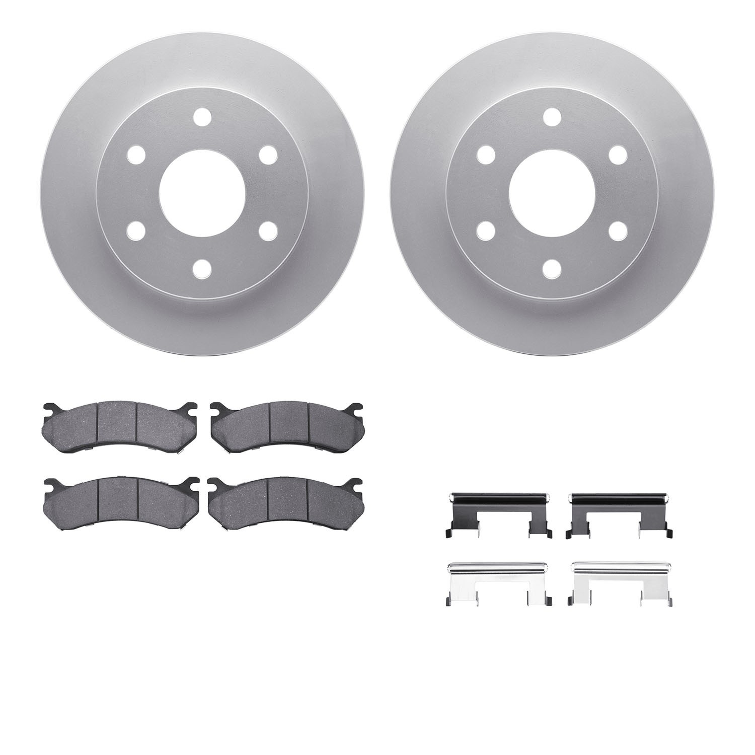 DYN 4412-48012 DFC GEOSPEC Coated Rotor- HD Brake Pad - Hardware