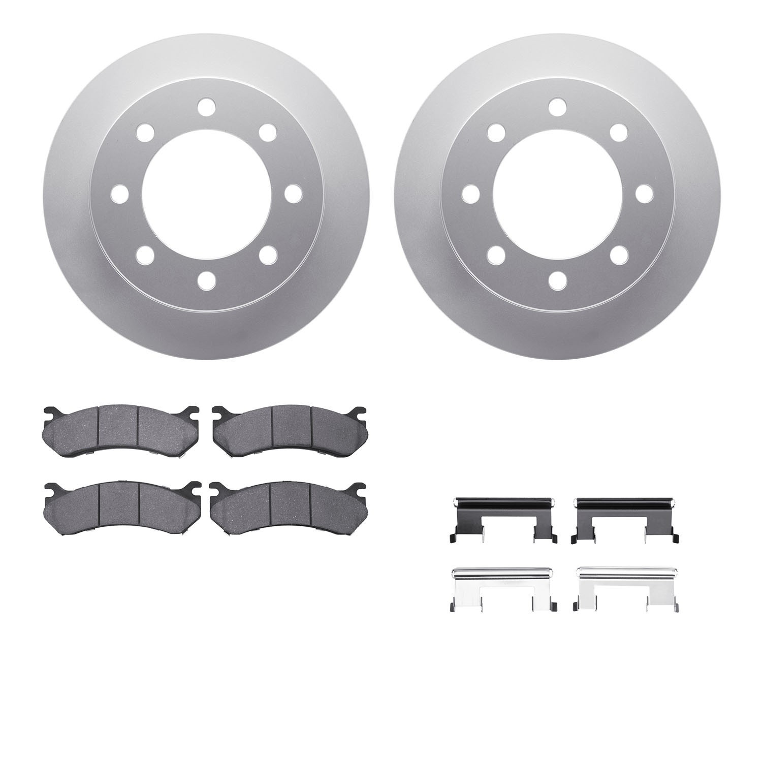 DYN 4412-48017 DFC GEOSPEC Coated Rotor- HD Brake Pad - Hardware