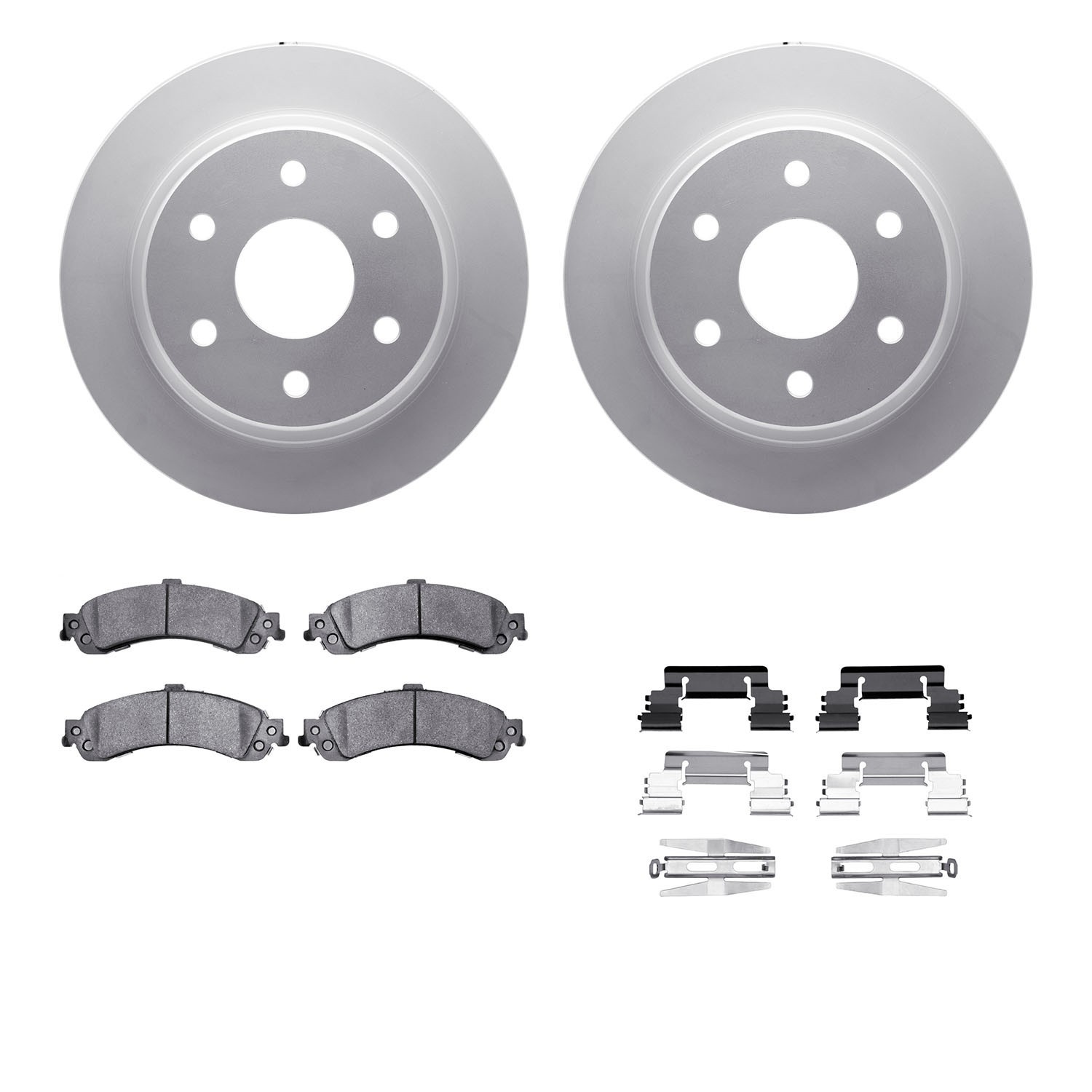 DYN 4412-48018 DFC GEOSPEC Coated Rotor- HD Brake Pad - Hardware