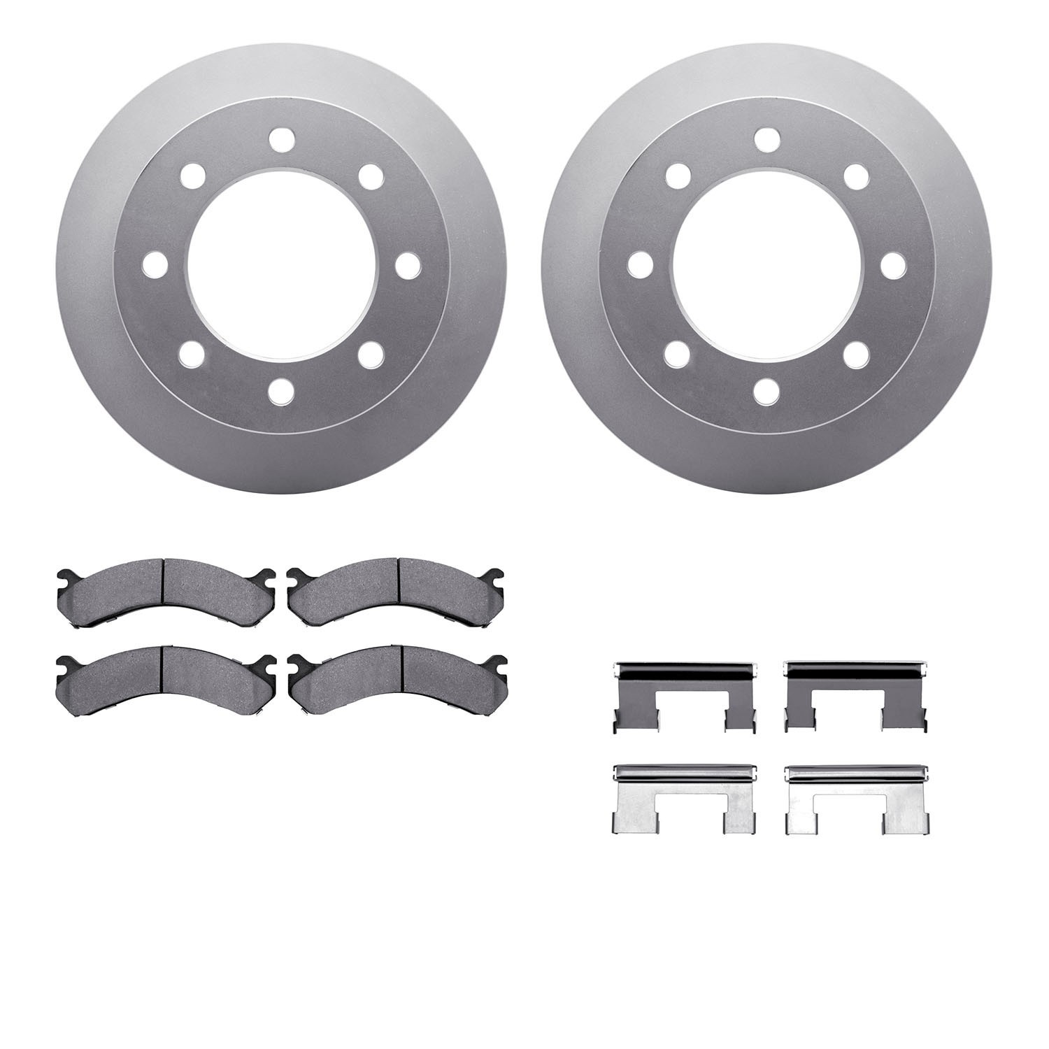 DYN 4412-48020 DFC GEOSPEC Coated Rotor- HD Brake Pad - Hardware