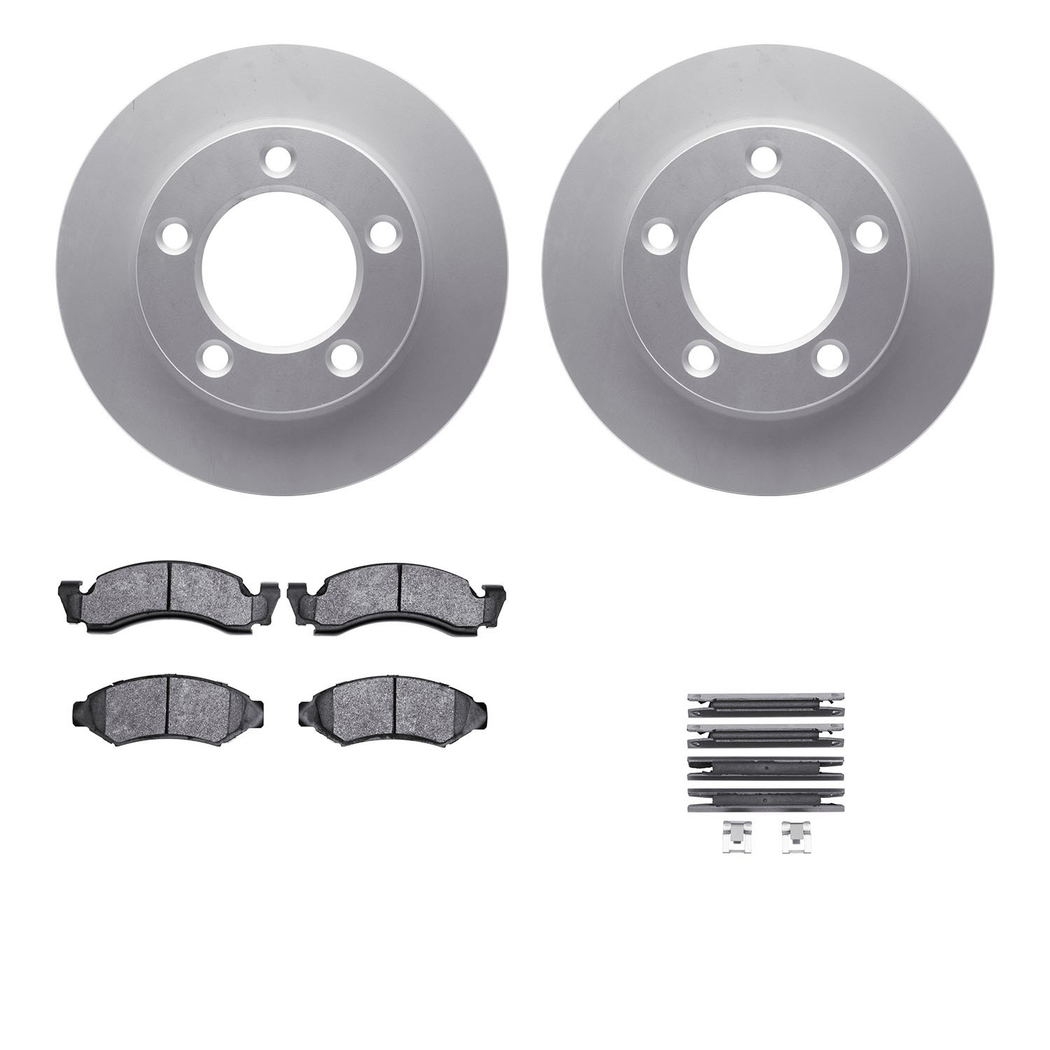 DYN 4412-54005 DFC GEOSPEC Coated Rotor- HD Brake Pad - Hardware