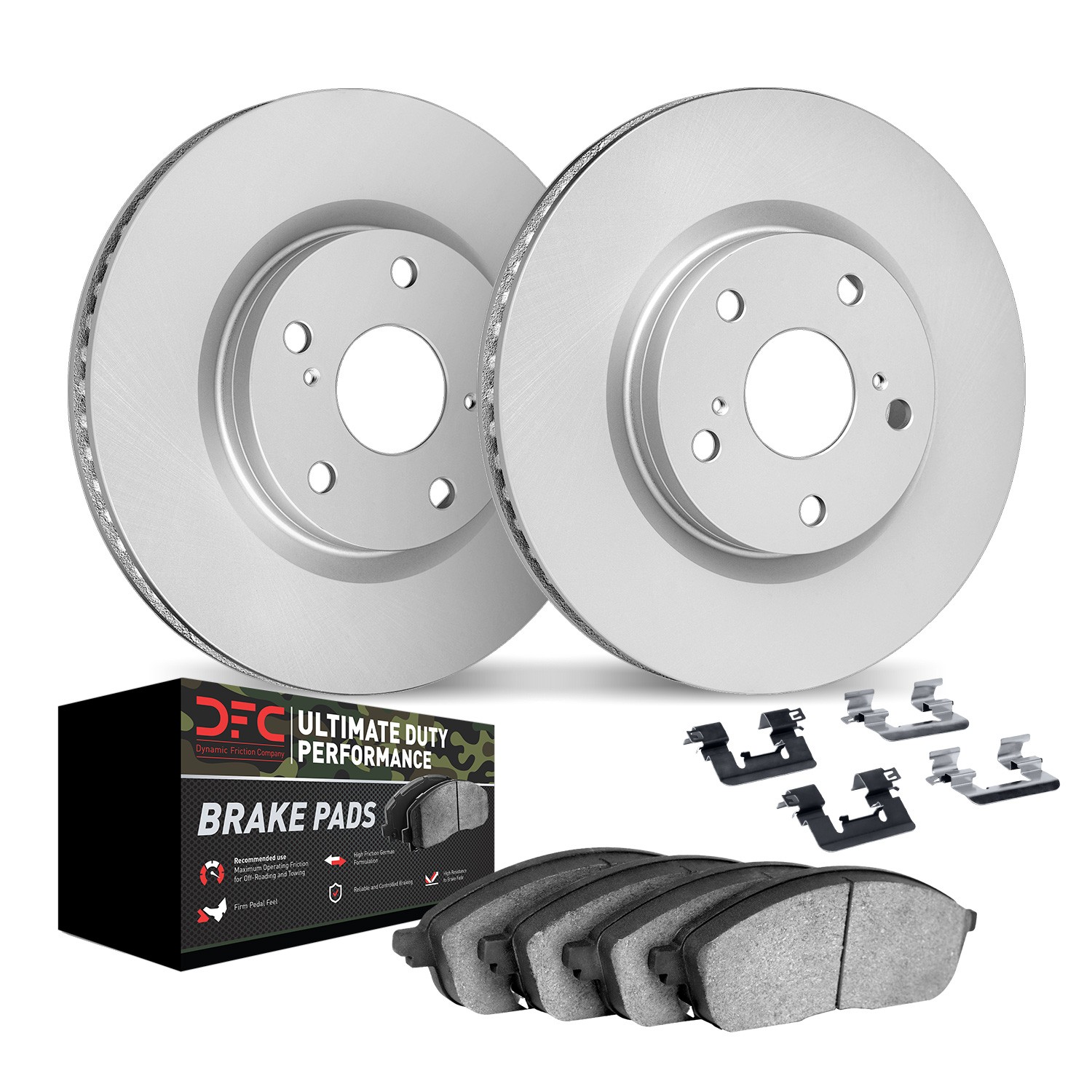 DYN 4412-54012 DFC GEOSPEC Coated Rotor- HD Brake Pad - Hardware - Image 2