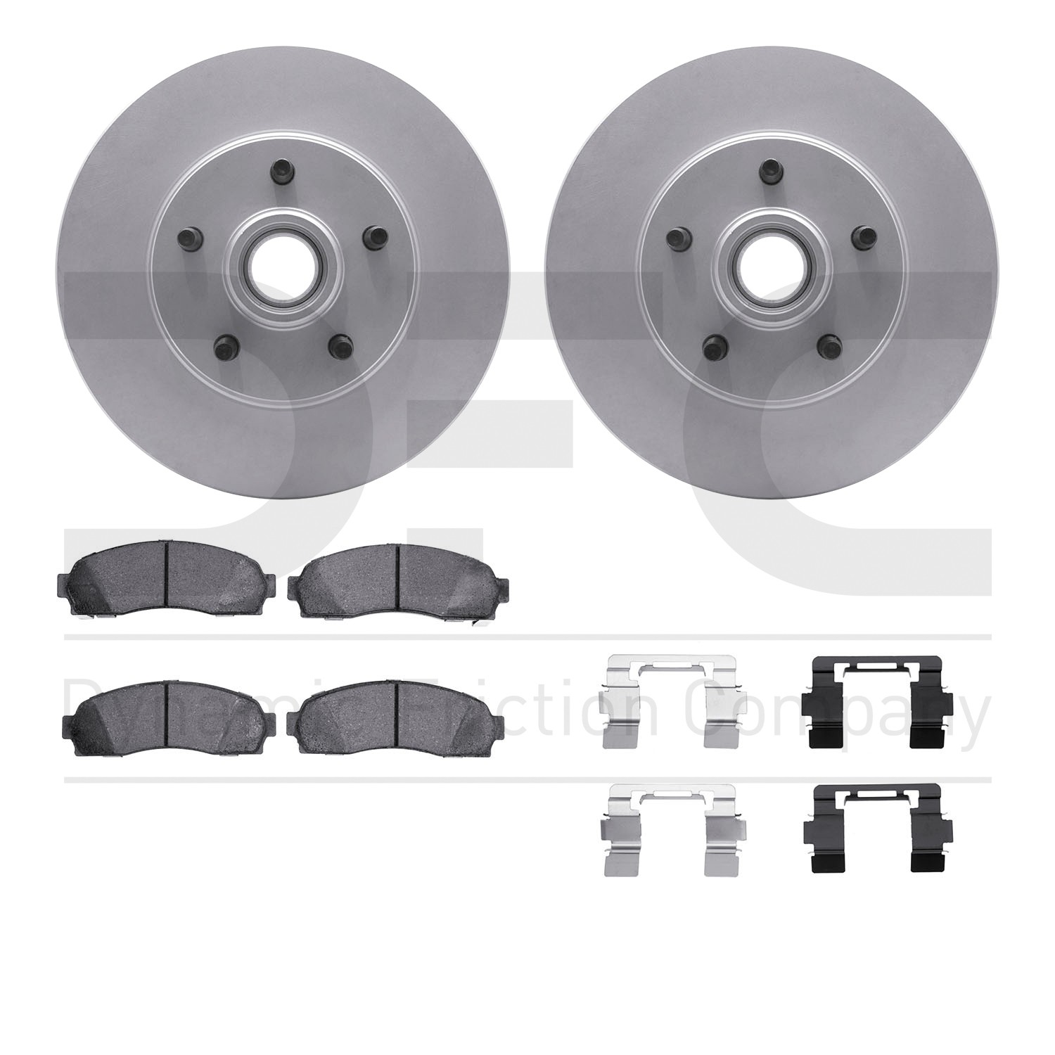 DYN 4412-54013 DFC GEOSPEC Coated Rotor- HD Brake Pad - Hardware