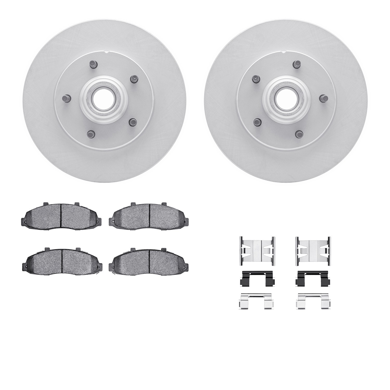 DYN 4412-54016 DFC GEOSPEC Coated Rotor- HD Brake Pad - Hardware