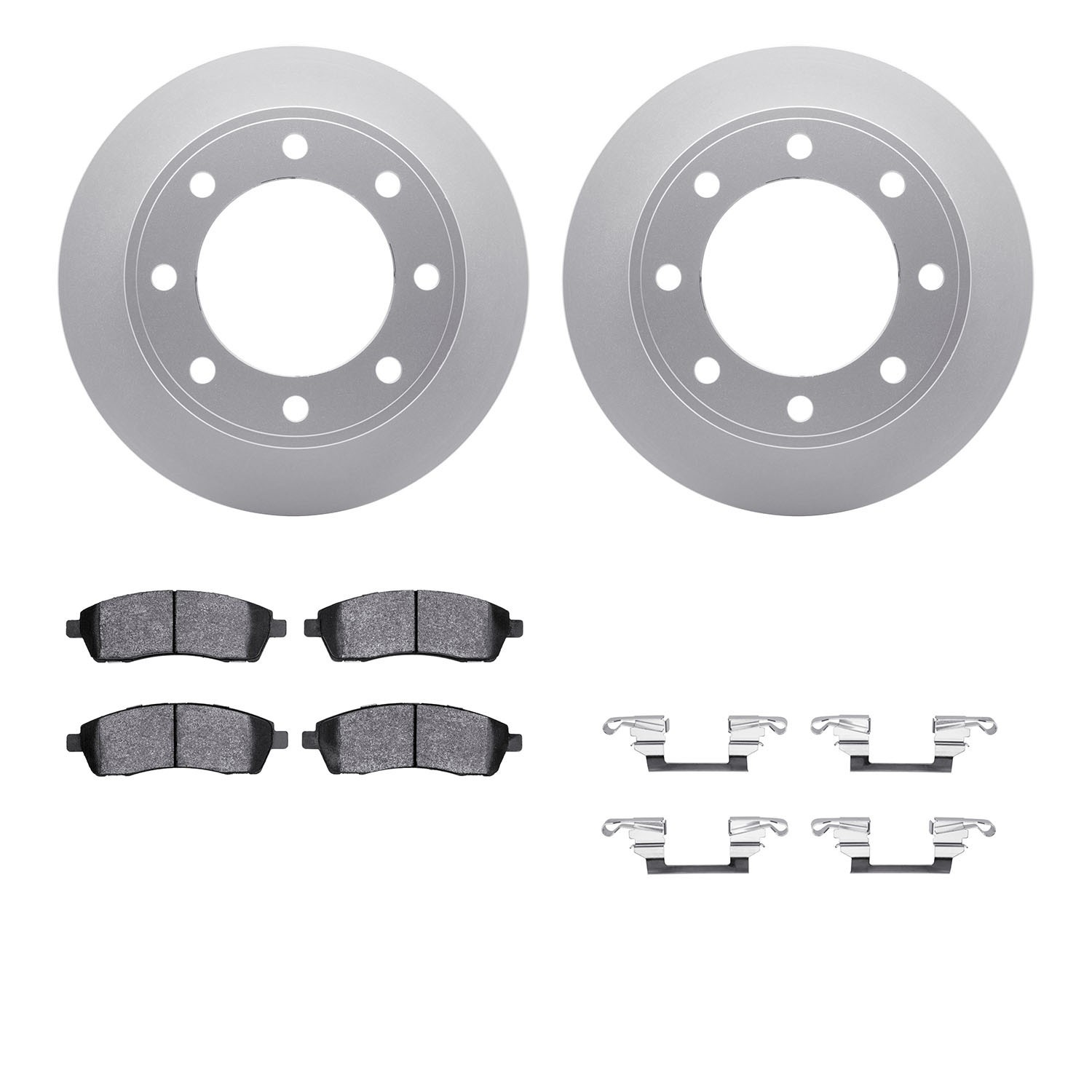 DYN-4412-54024 DFC GEOSPEC Coated Rotor- HD Brake Pad - Hardware