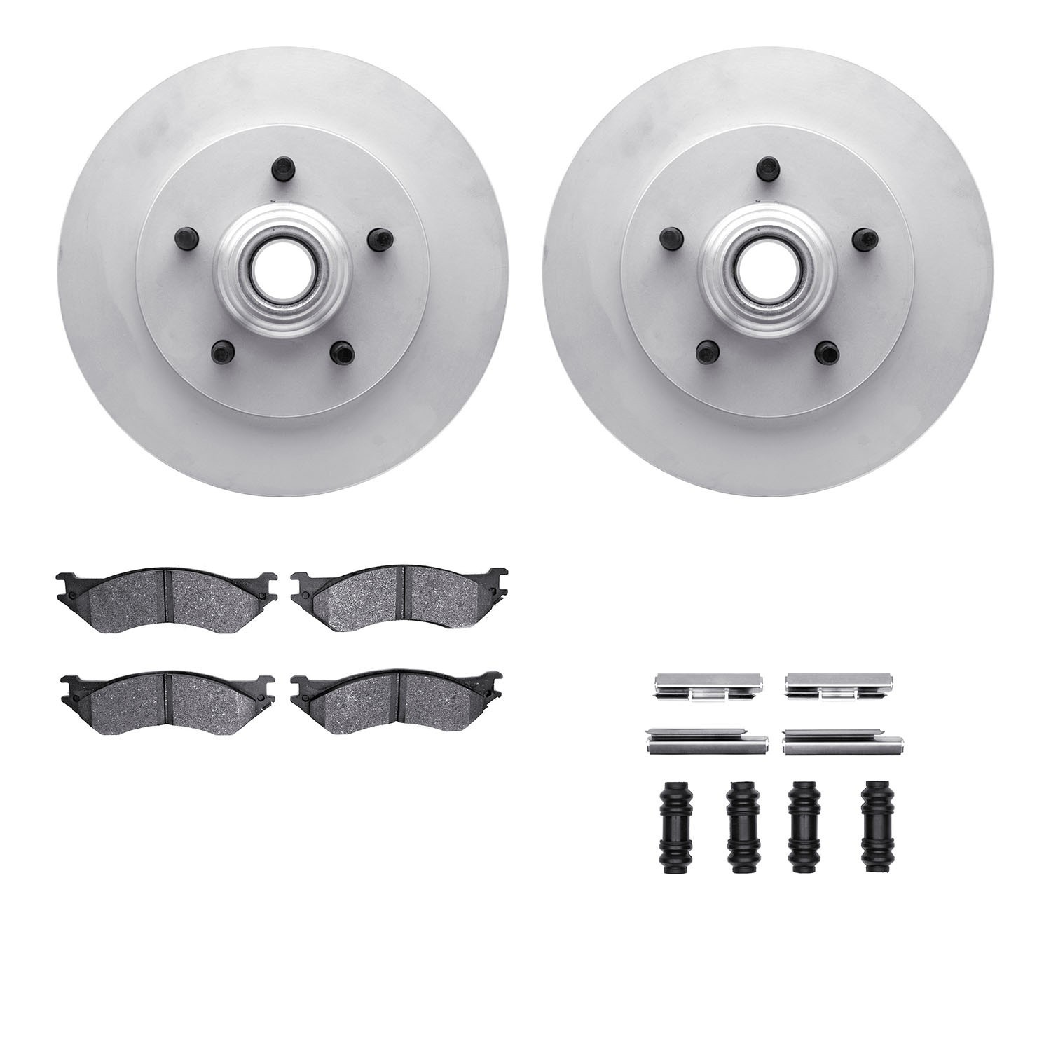 DYN 4412-54032 DFC GEOSPEC Coated Rotor- HD Brake Pad - Hardware