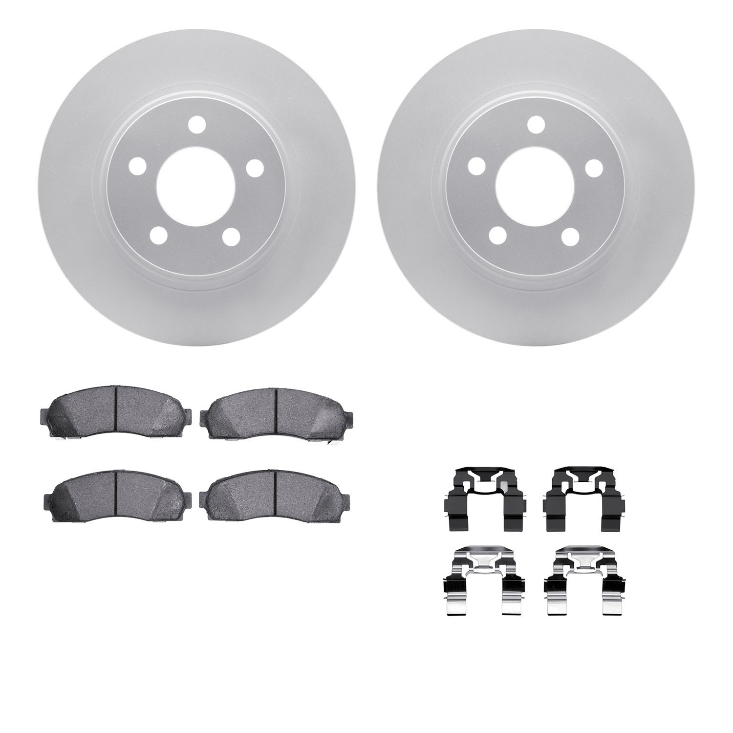 DYN 4412-54033 DFC GEOSPEC Coated Rotor- HD Brake Pad - Hardware