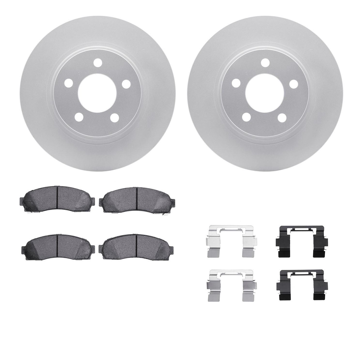 DYN 4412-54034 DFC GEOSPEC Coated Rotor- HD Brake Pad - Hardware