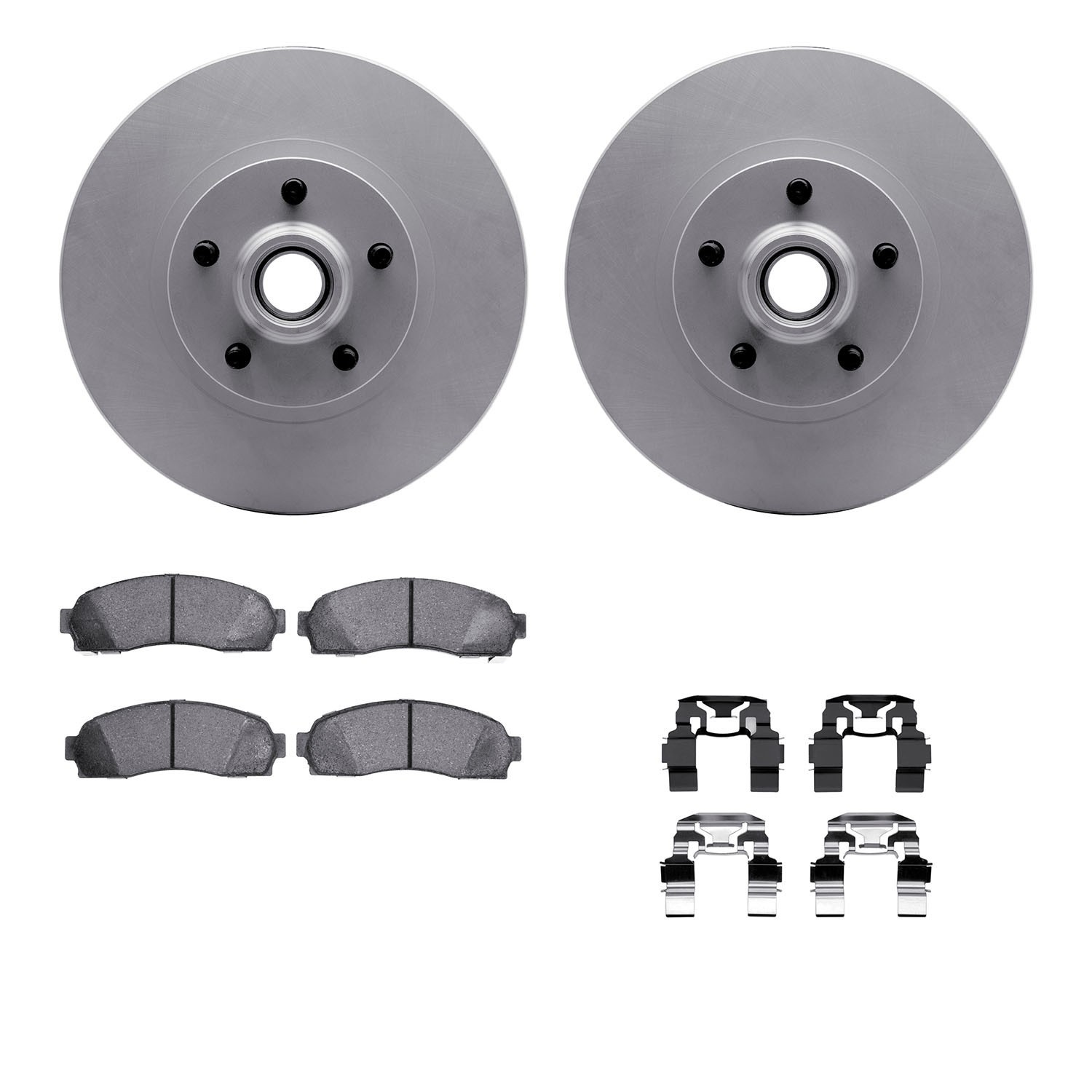 DYN 4412-54035 DFC GEOSPEC Coated Rotor- HD Brake Pad - Hardware