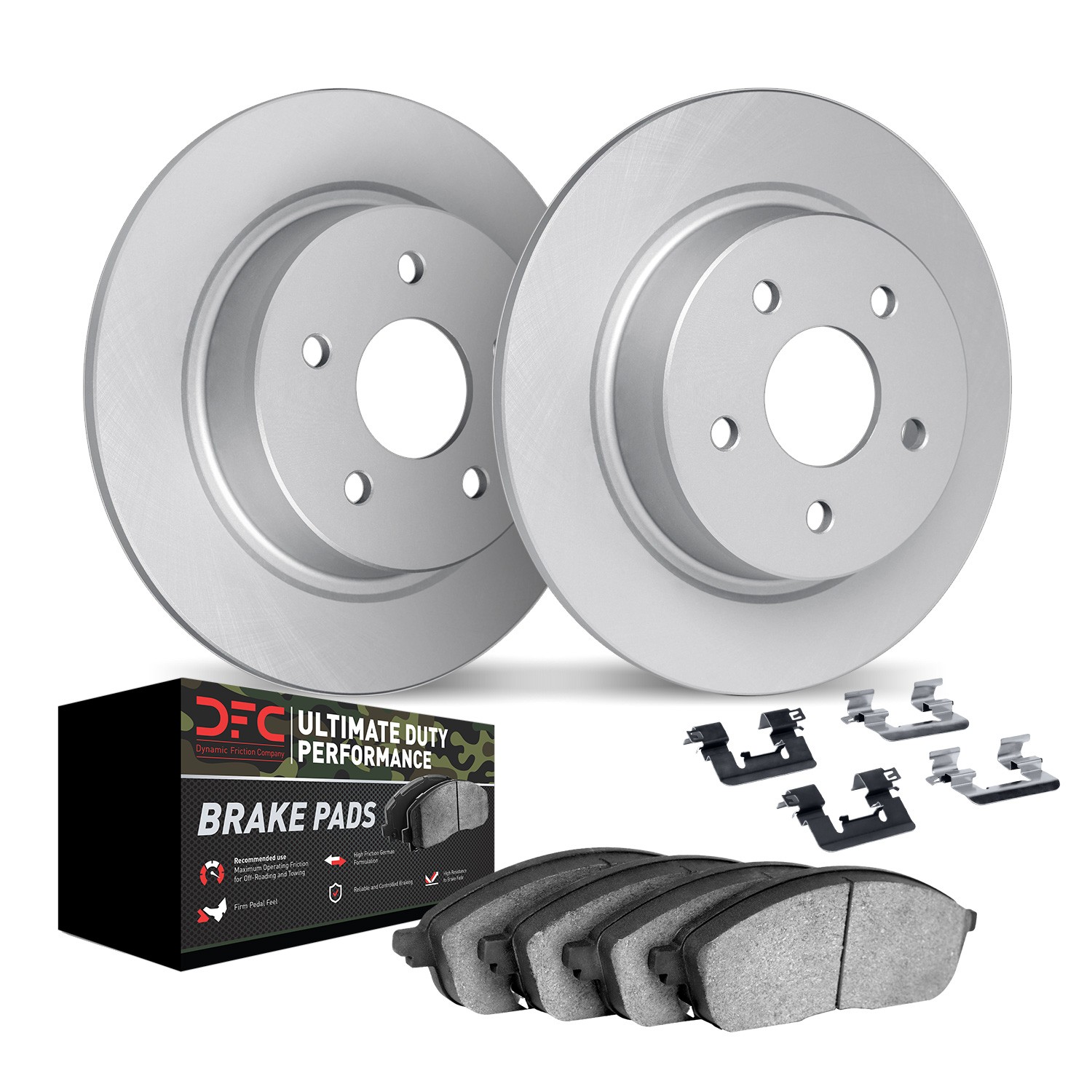 DYN 4412-54036 DFC GEOSPEC Coated Rotor- HD Brake Pad - Hardware - Image 2