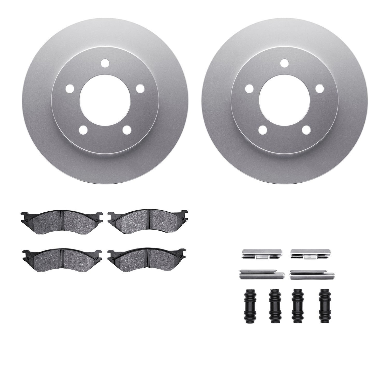 DYN 4412-54039 DFC GEOSPEC Coated Rotor- HD Brake Pad - Hardware