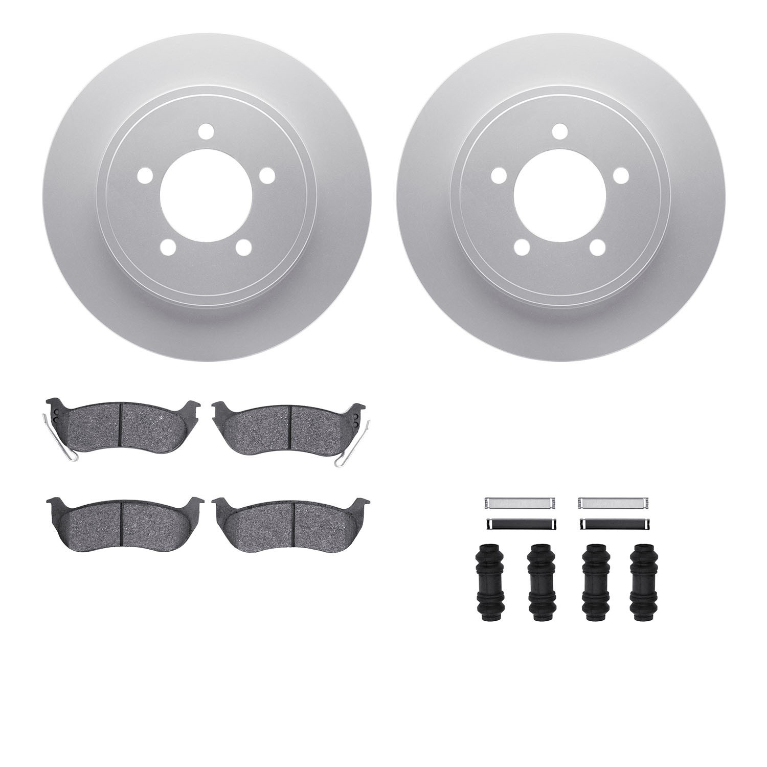 DYN 4412-54041 DFC GEOSPEC Coated Rotor- HD Brake Pad - Hardware