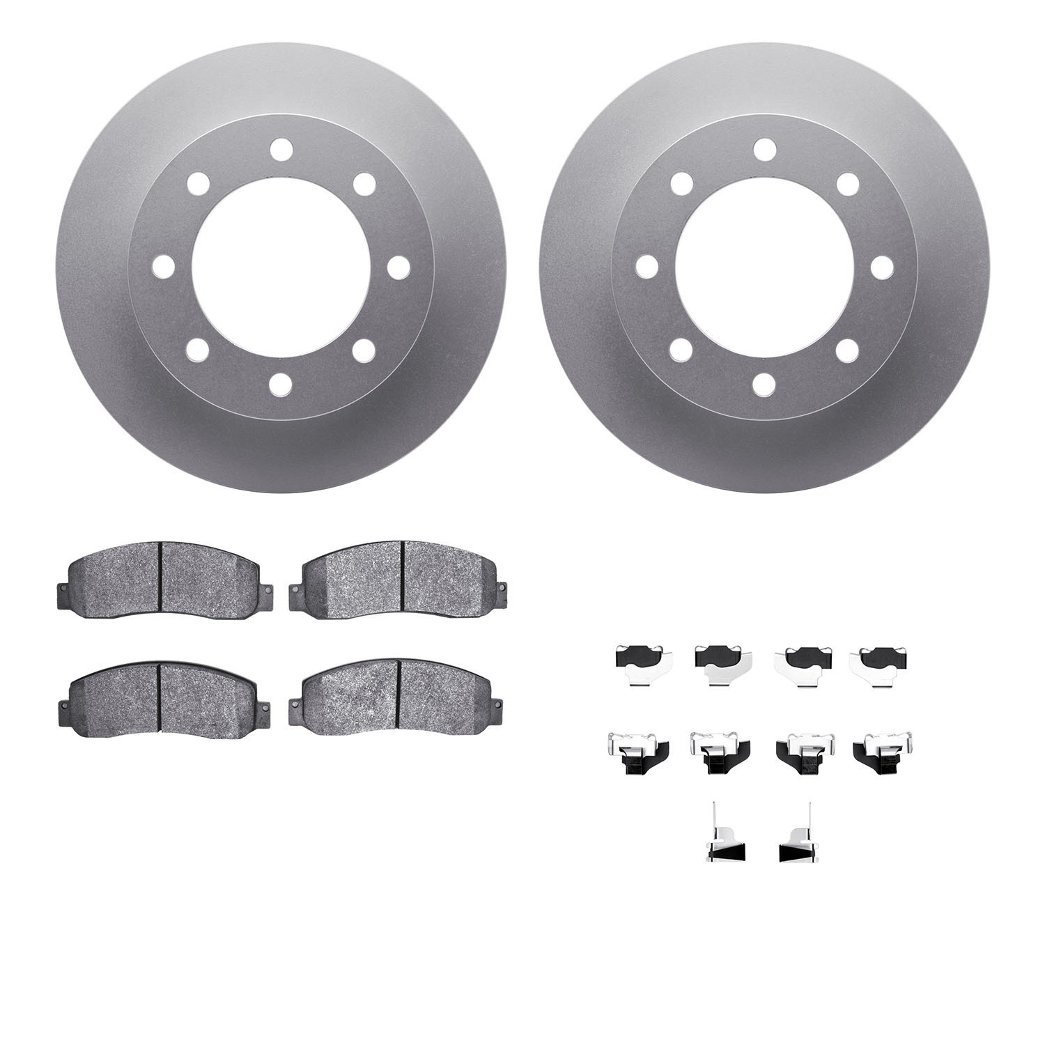DYN 4412-54054 DFC GEOSPEC Coated Rotor- HD Brake Pad - Hardware