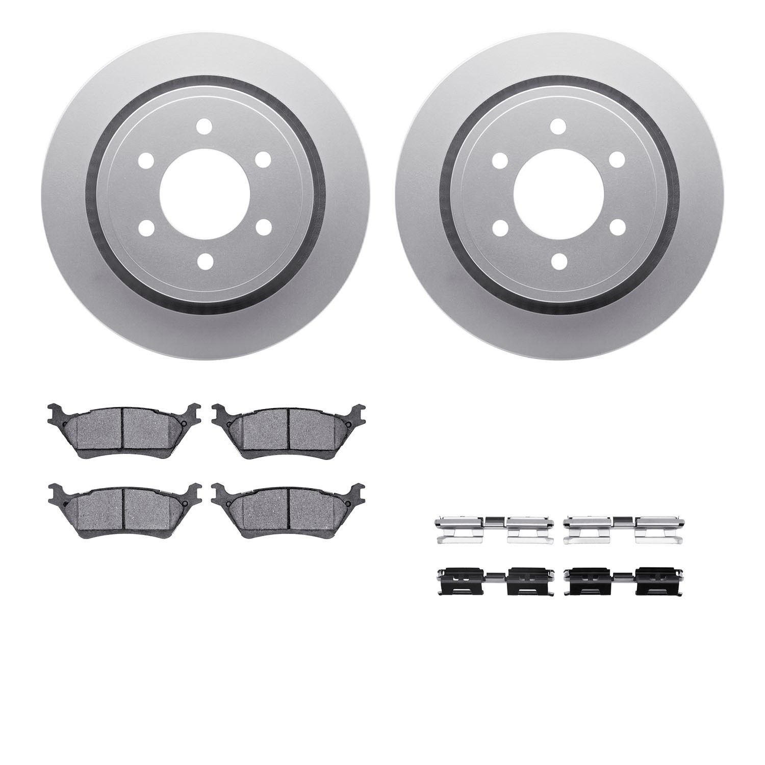 DYN 4412-54070 DFC GEOSPEC Coated Rotor- HD Brake Pad - Hardware