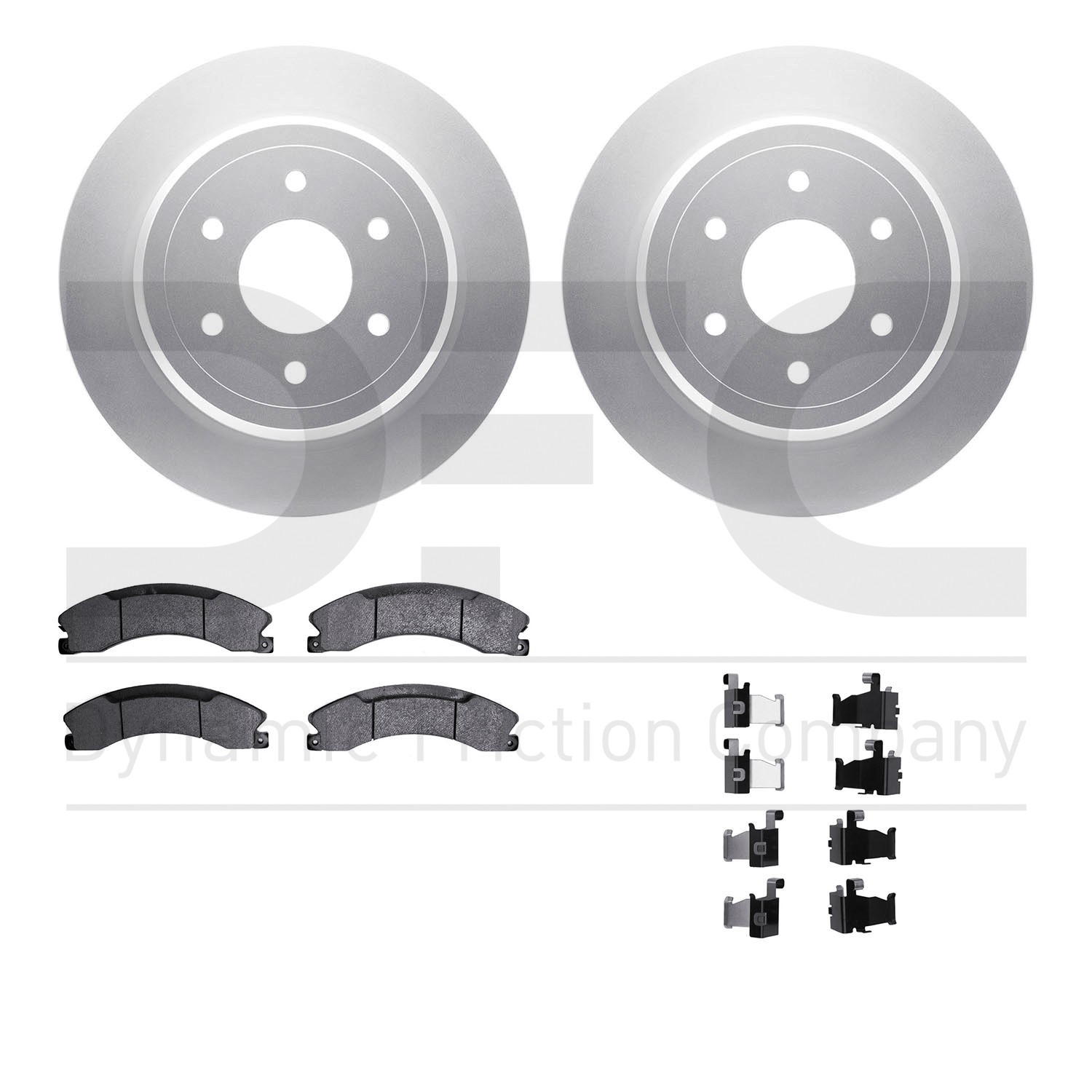 DYN 4412-67009 DFC GEOSPEC Coated Rotor- HD Brake Pad - Hardware