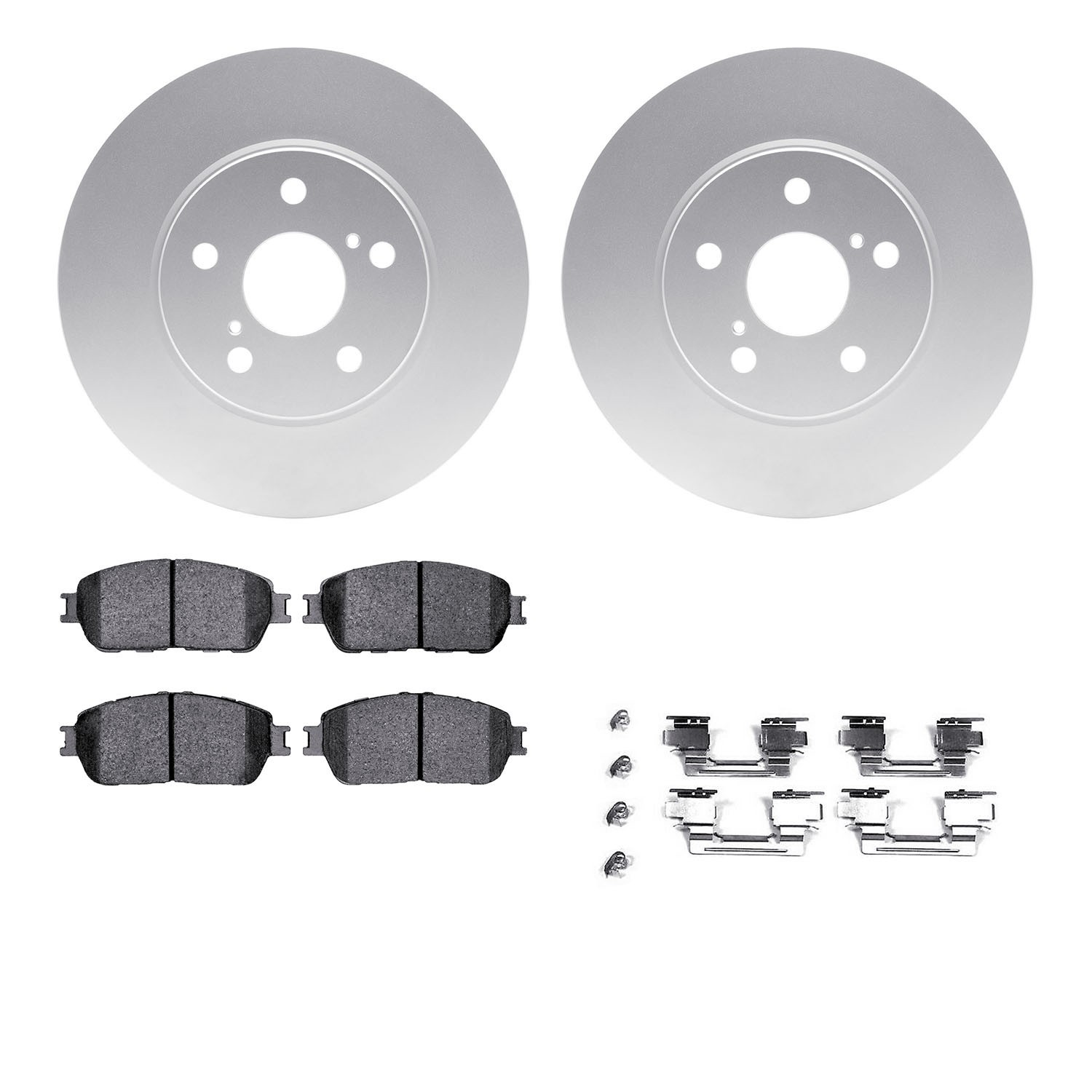 DYN 4412-76001 DFC GEOSPEC Coated Rotor- HD Brake Pad - Hardware
