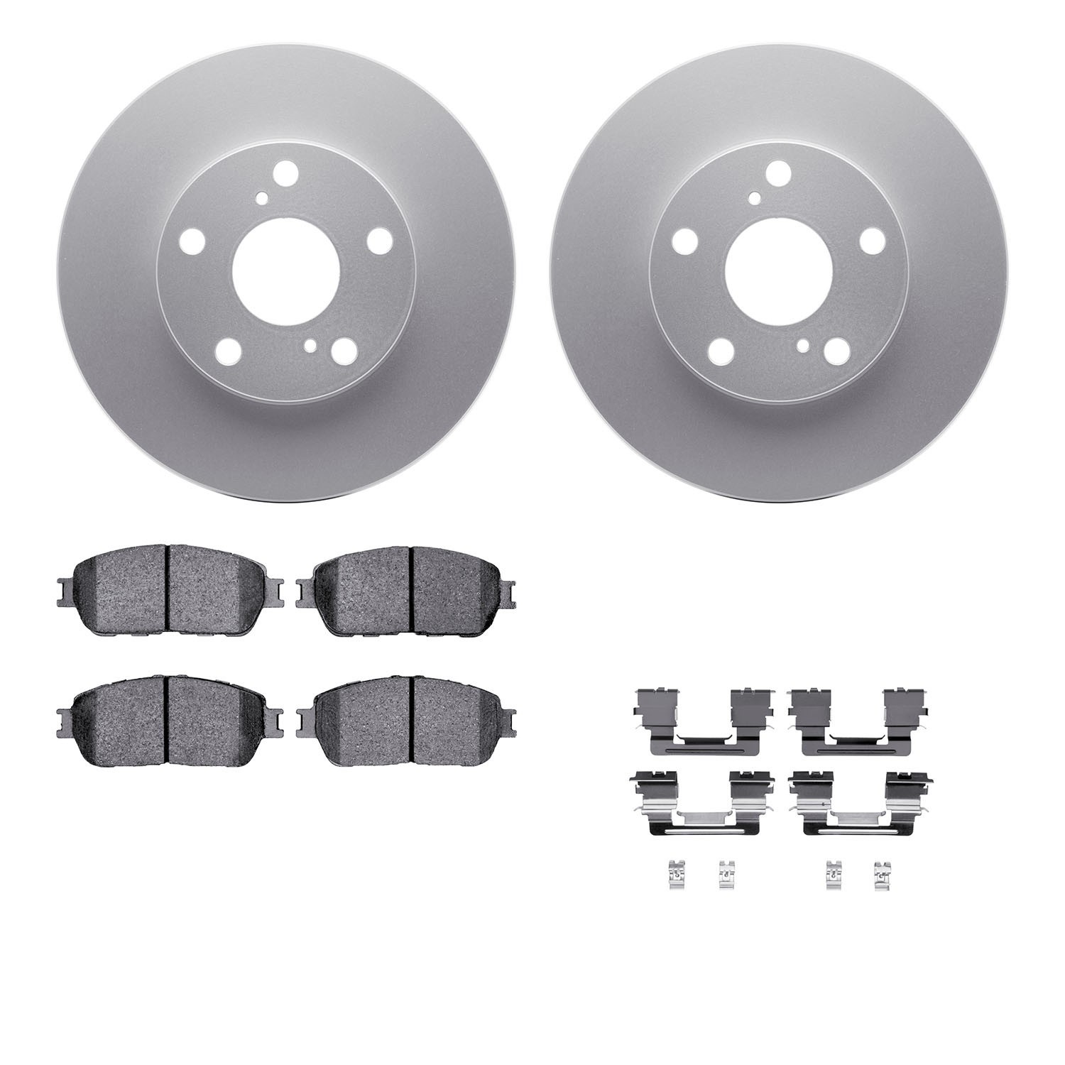DYN 4412-76012 DFC GEOSPEC Coated Rotor- HD Brake Pad - Hardware