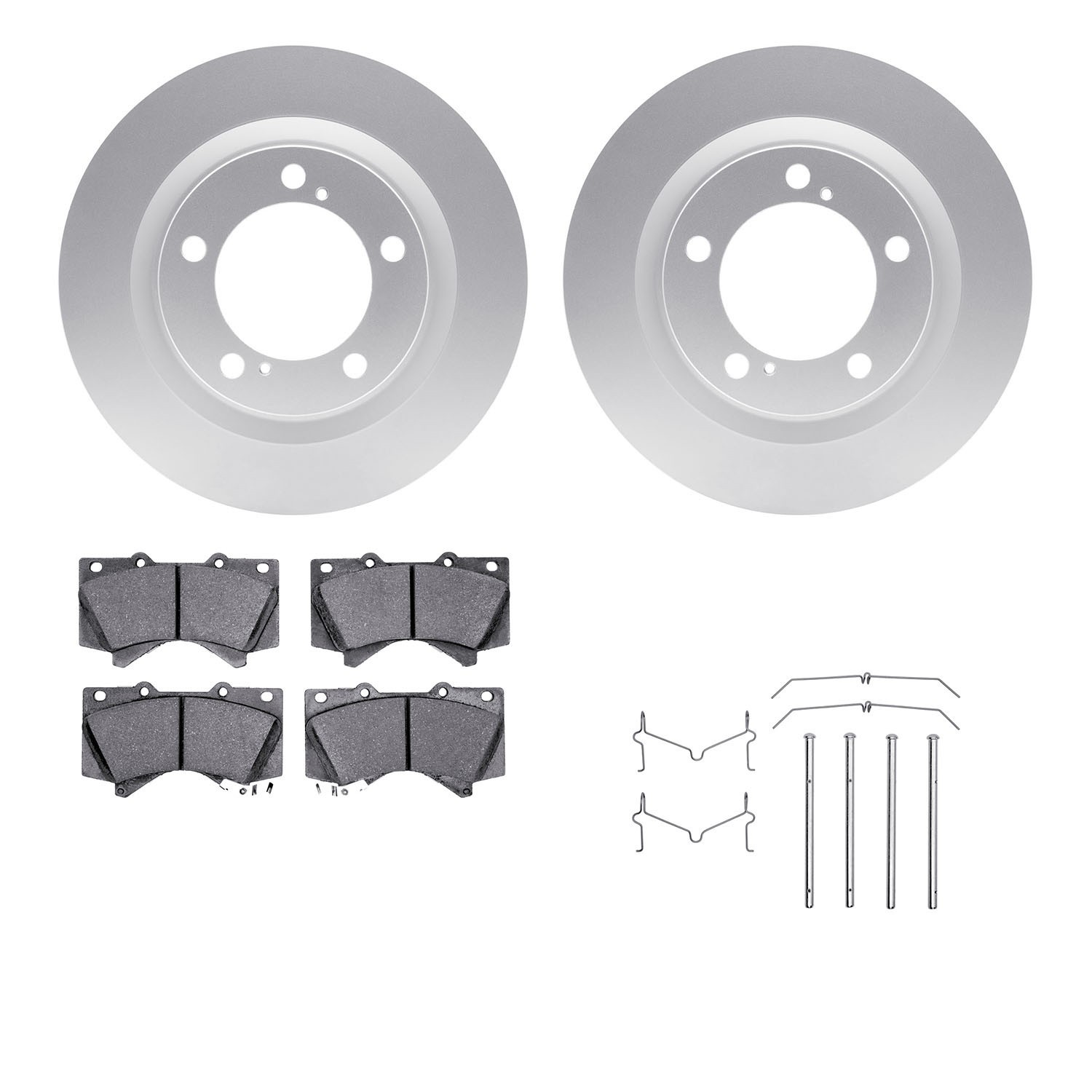 DYN 4412-76013 DFC GEOSPEC Coated Rotor- HD Brake Pad - Hardware