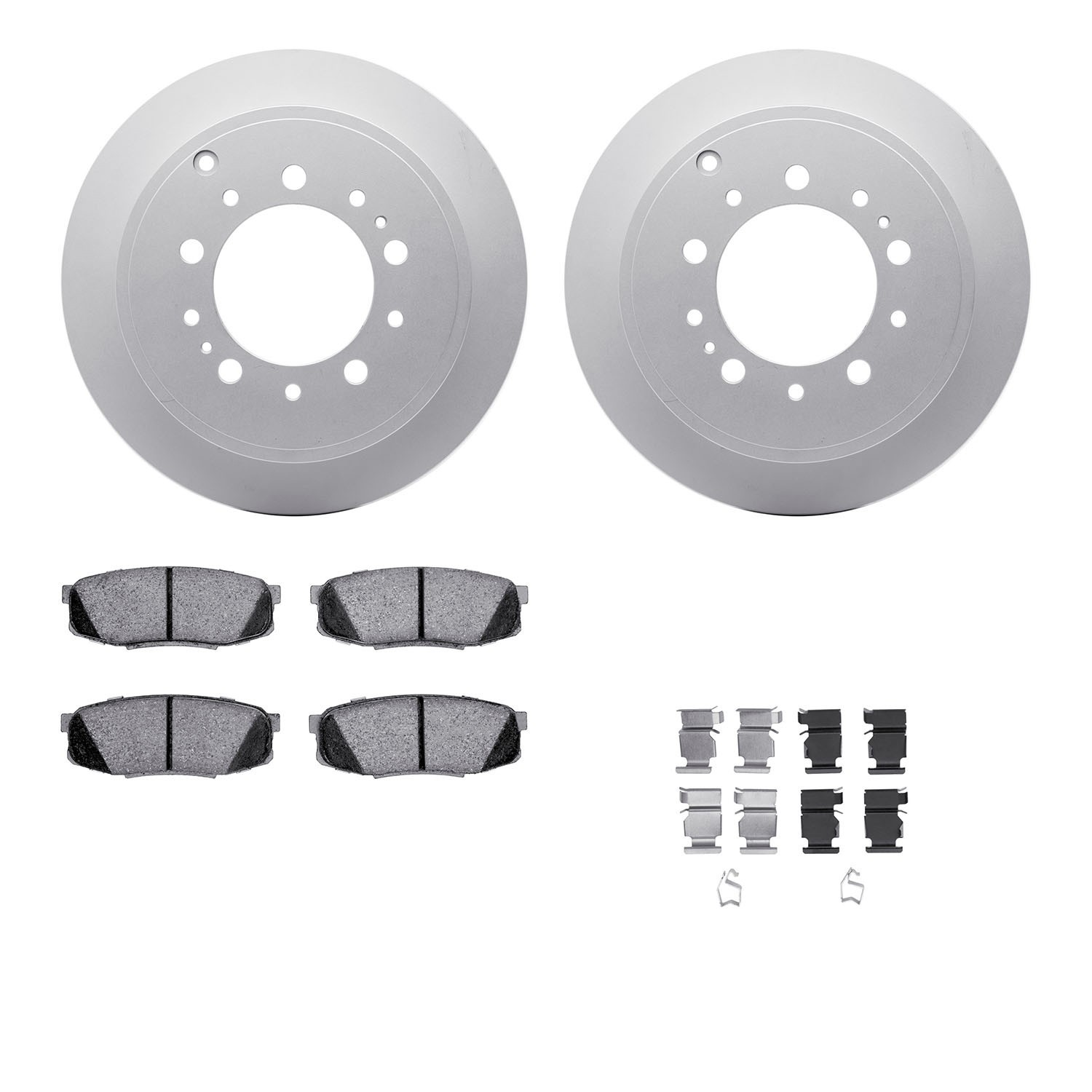 DYN 4412-76014 DFC GEOSPEC Coated Rotor- HD Brake Pad - Hardware