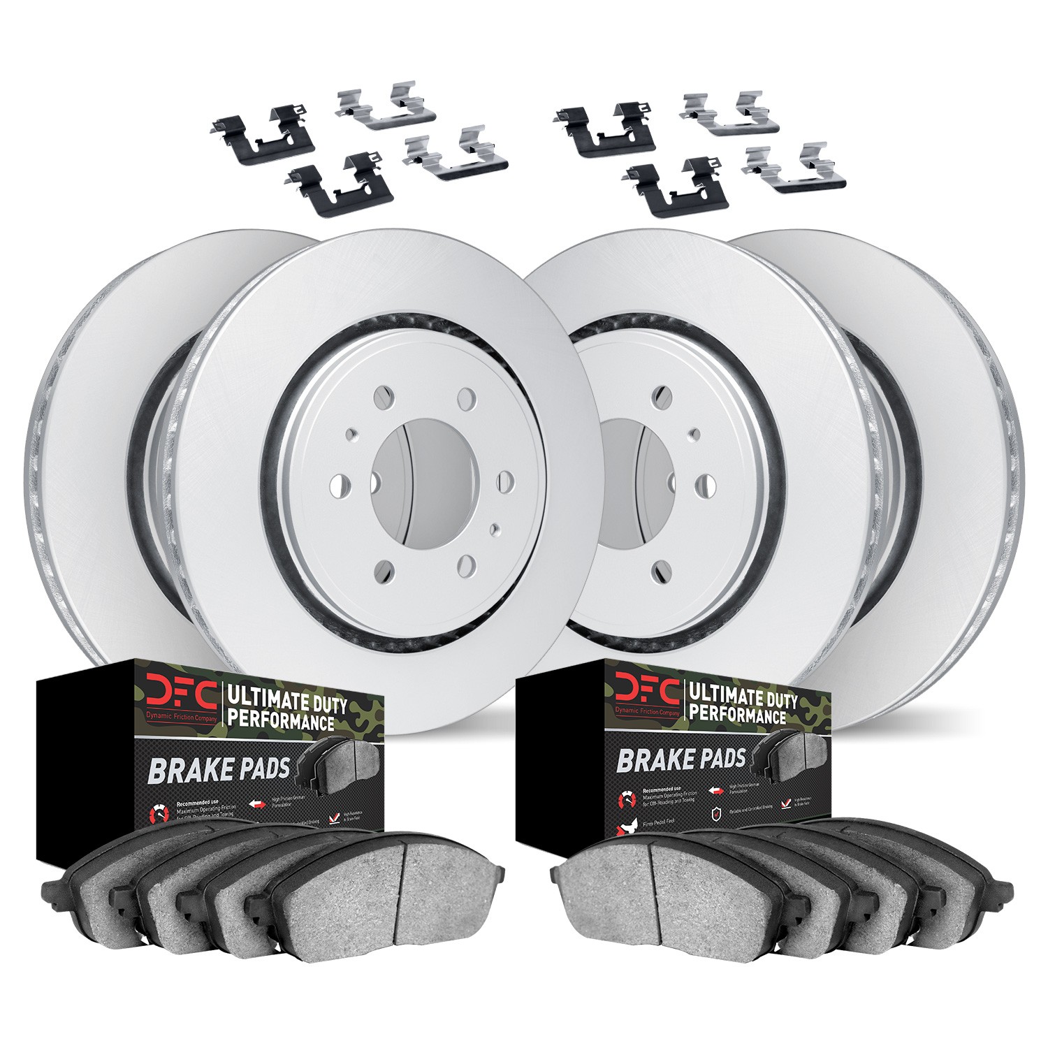 DYN 4414-48004 DFC GEOSPEC Coated Rotor- HD Brake Pad - Hardware
