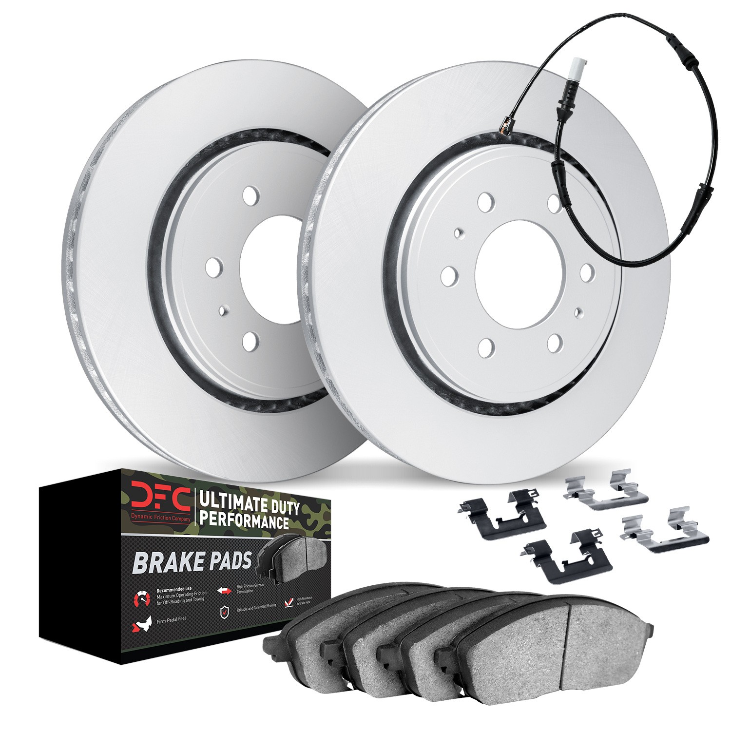 DYN 4422-47002 DFC GEOSPEC Coated Rotor- HD Brake Pad - Hardware and Sensor - Image 2