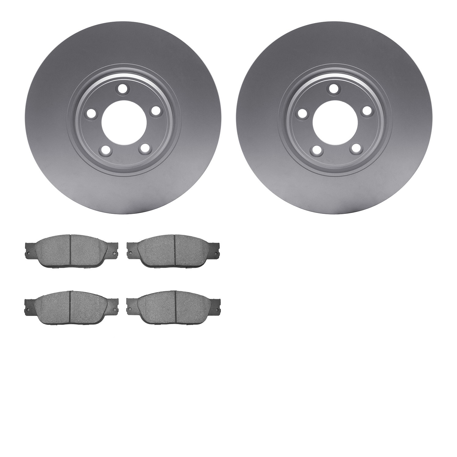 DYN 4502-20056 DFC GEOSPEC Rotors with 5000 Brake Pads