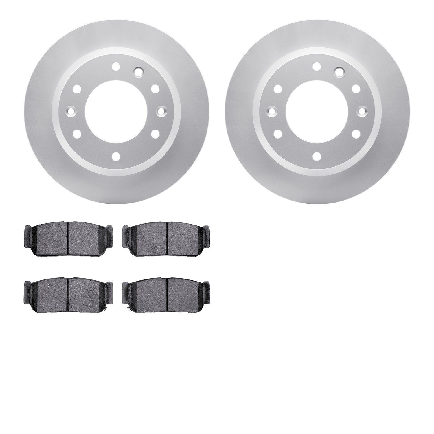 DYN 4502-21062 DFC GEOSPEC Rotors with 5000 Brake Pads