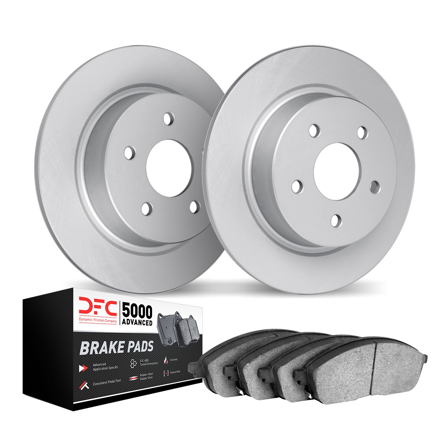 DYN 4502-74080 DFC GEOSPEC Rotors with 5000 Brake Pads - Image 2