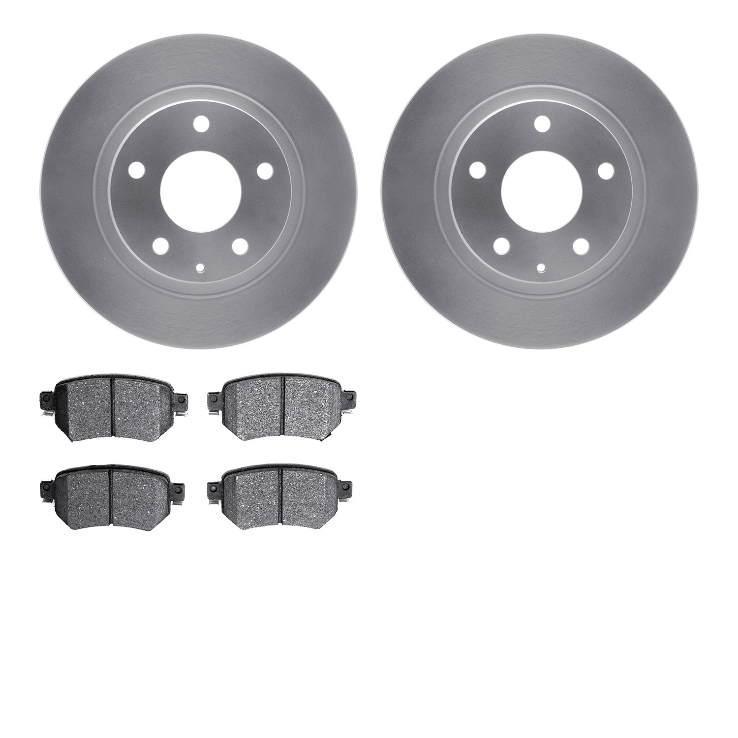 DYN 4502-80079 DFC GEOSPEC Rotors with 5000 Brake Pads