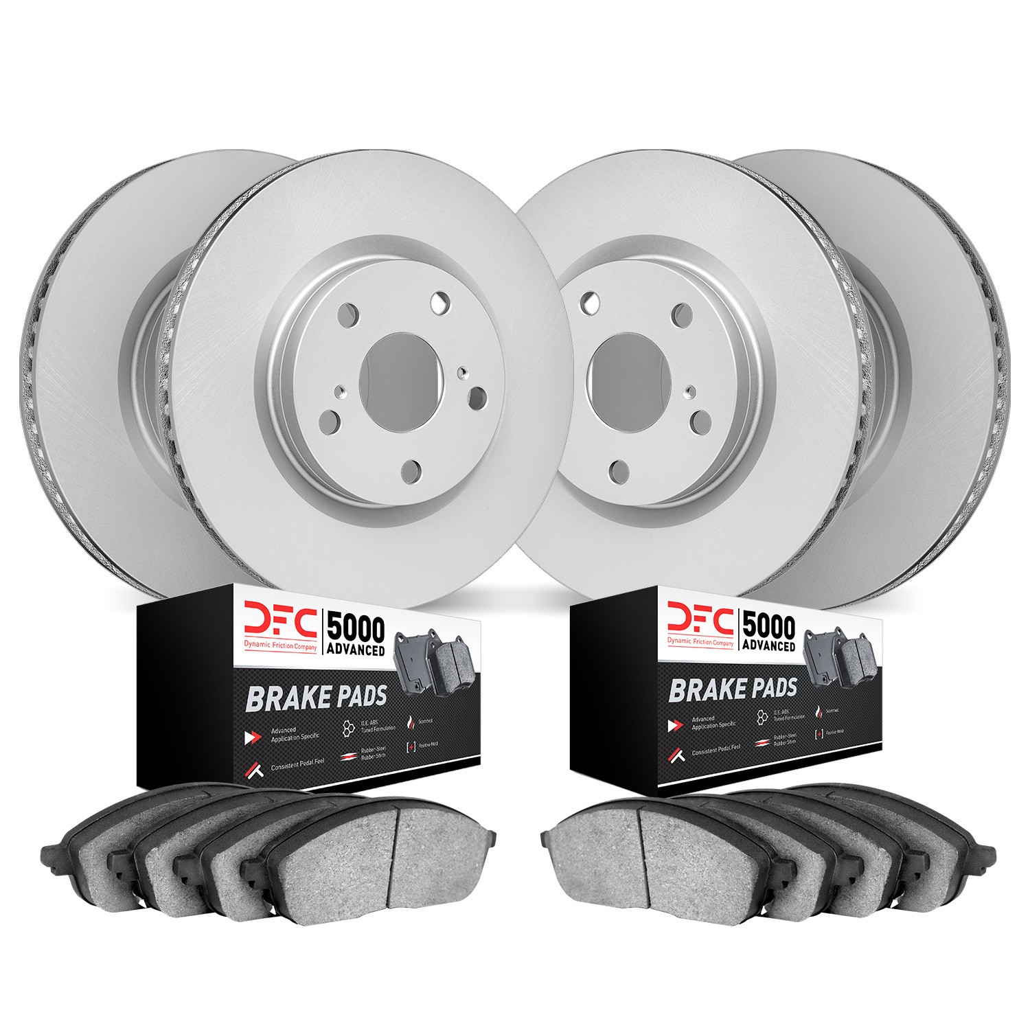 DYN 4504-73075 DFC Geospec Rotors with 5000 Advanced Brake Pads