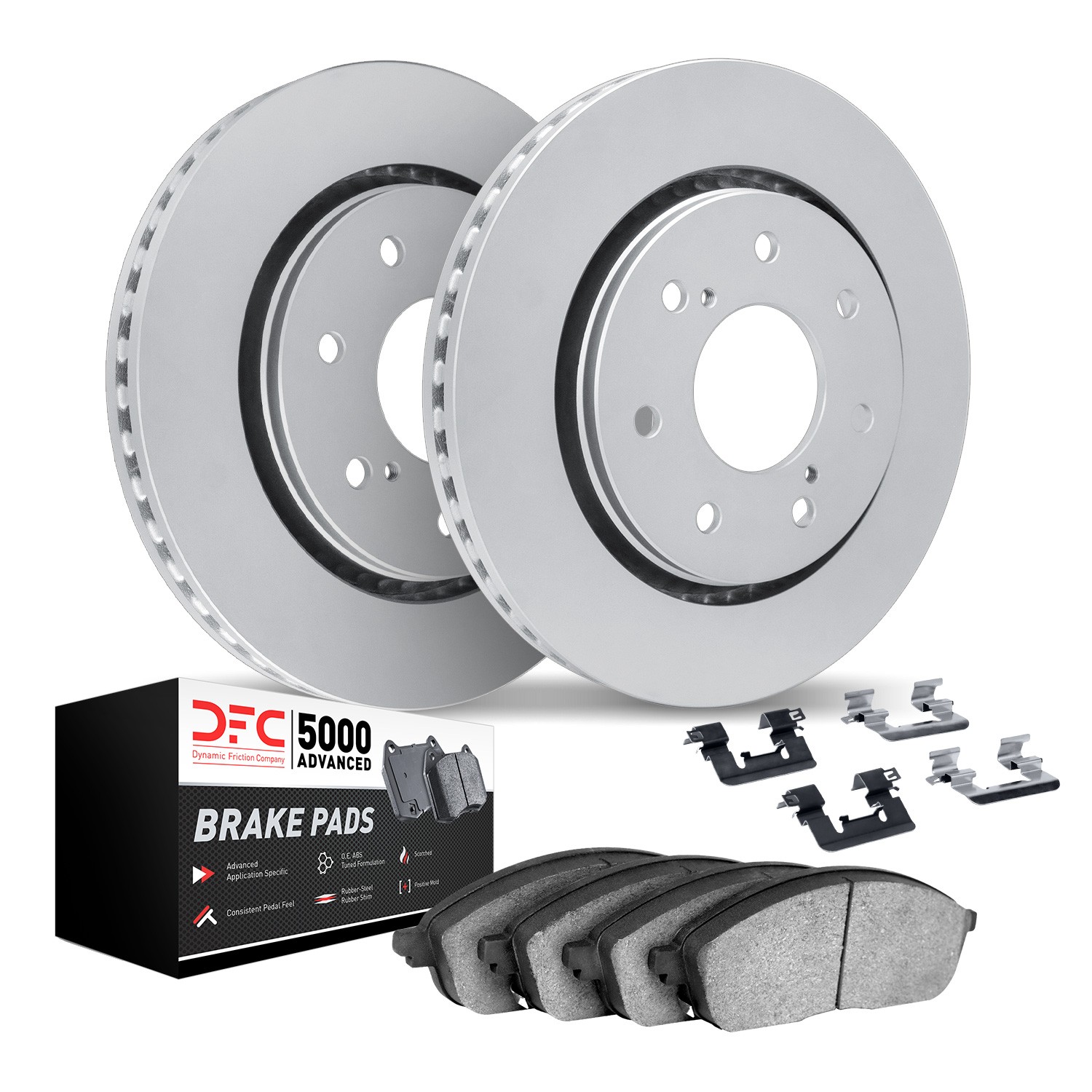 DYN 4512-54167 DFC GEOSPEC Rotors with 5000 Advanced Brake Pads and Hardware - Image 2