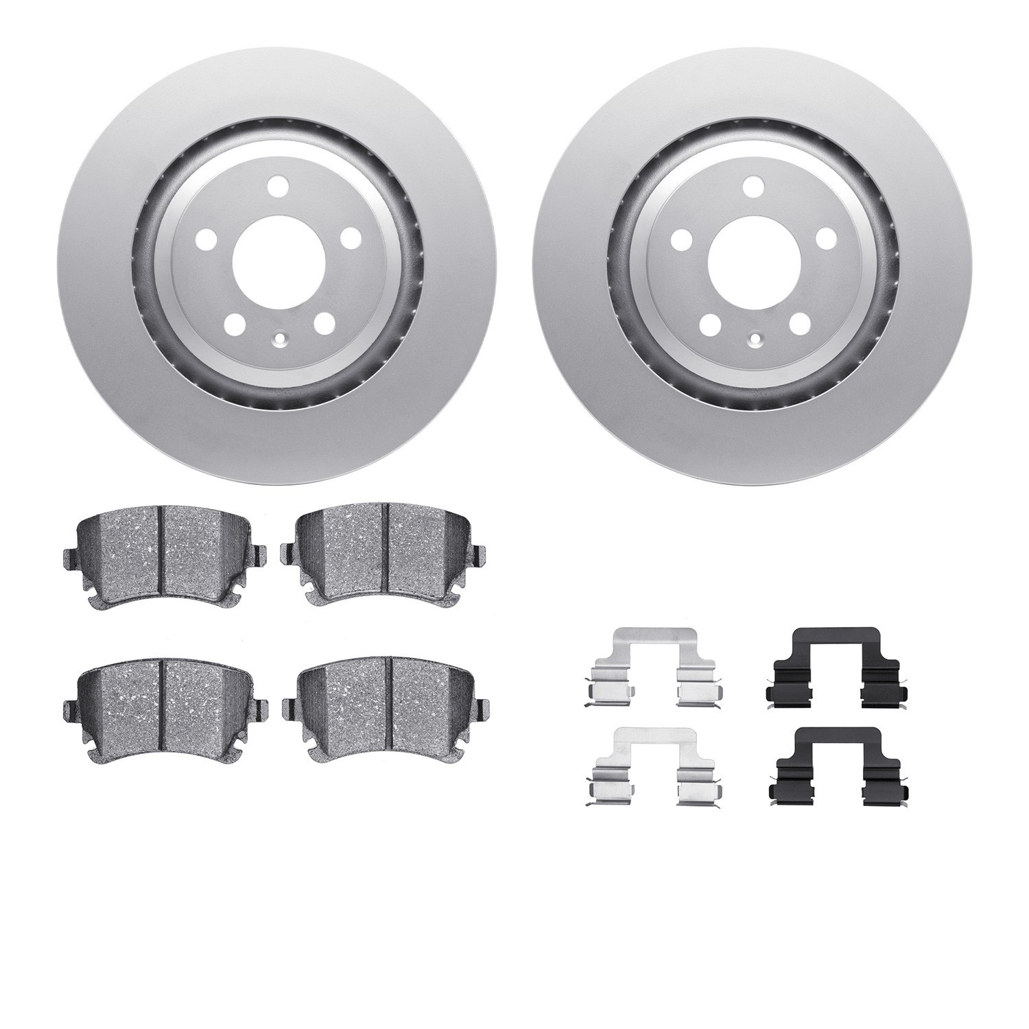 DYN 4512-73130 DFC GEOSPEC Coated Rotors with 5000 Brake Pads - Ceramic and Hardware