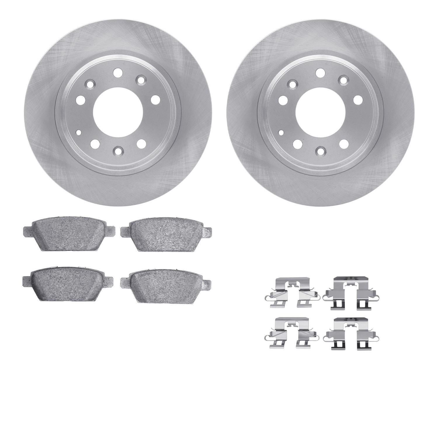DYN-4512-99054 DFC GEOSPEC Coated Rotors with 5000 Brake Pads - Ceramic and Hardware