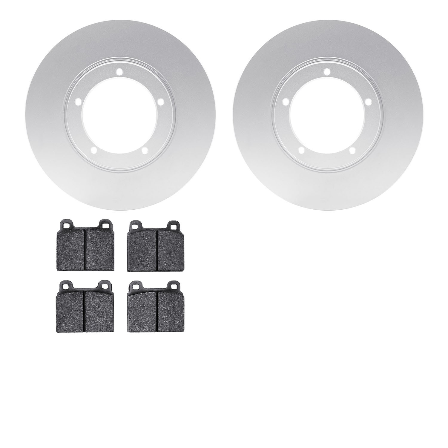 DYN 4602-02002 DFC Geospec Rotors with EURO 5000 Ceramic Brake Pads