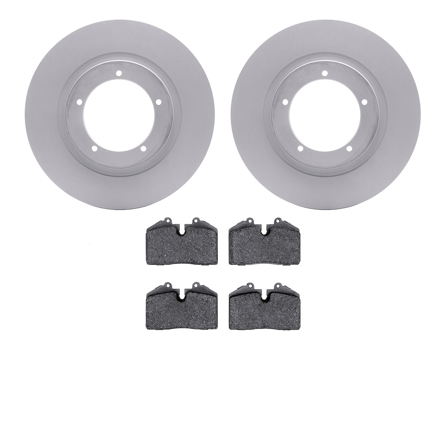 DYN 4602-02006 DFC Geospec Rotors with EURO 5000 Ceramic Brake Pads